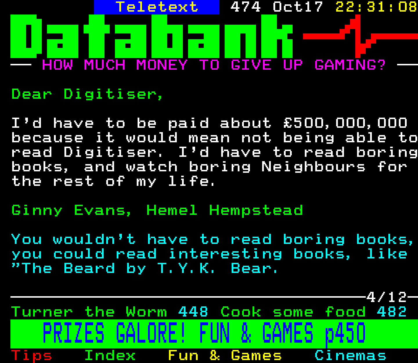 Digitiser, Teletext - 1993