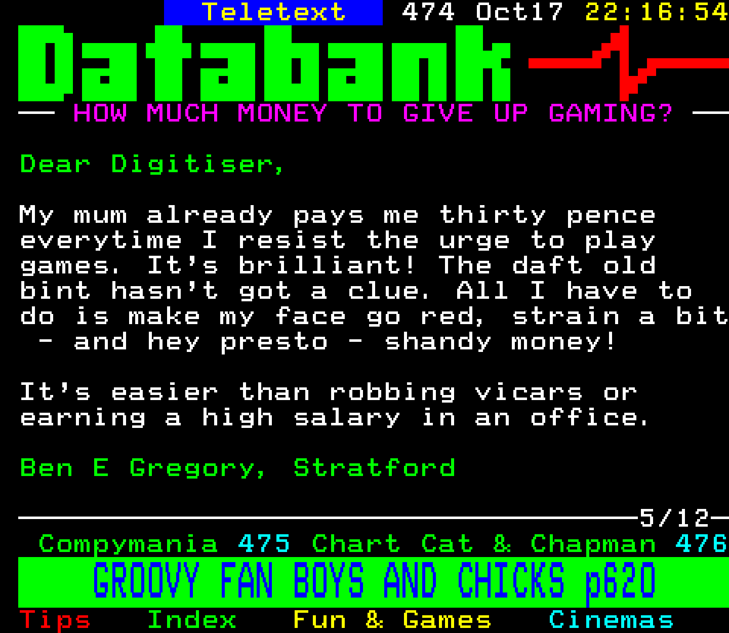 Digitiser, Teletext - 1993