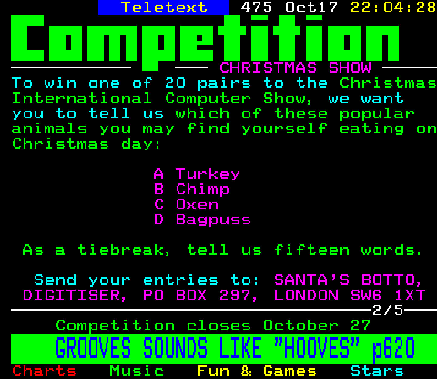 Digitiser, Teletext - 1993