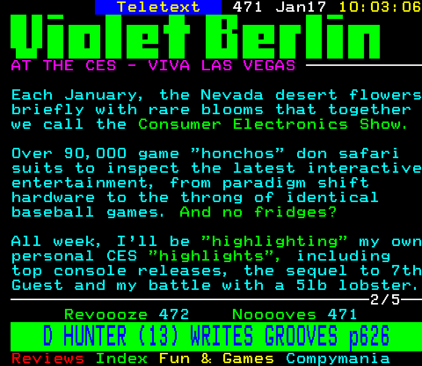 Digitiser, Teletext - 1994