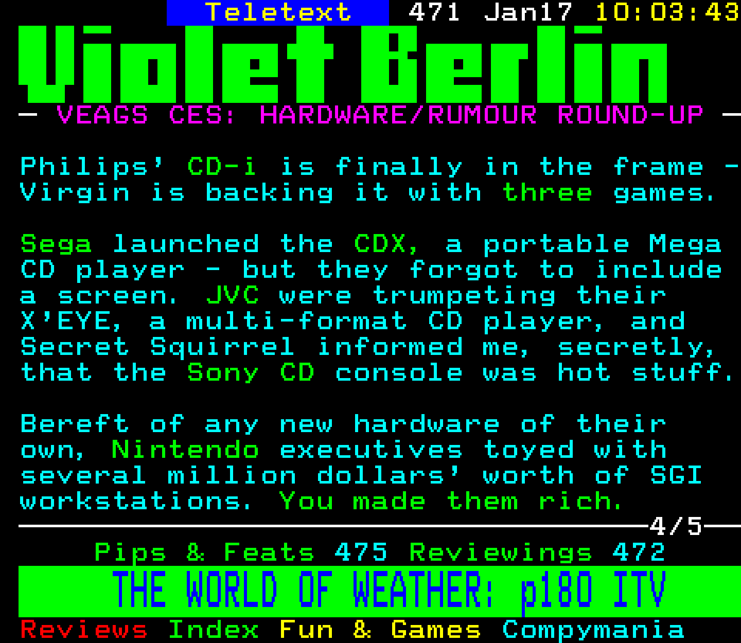 Digitiser, Teletext - 1994