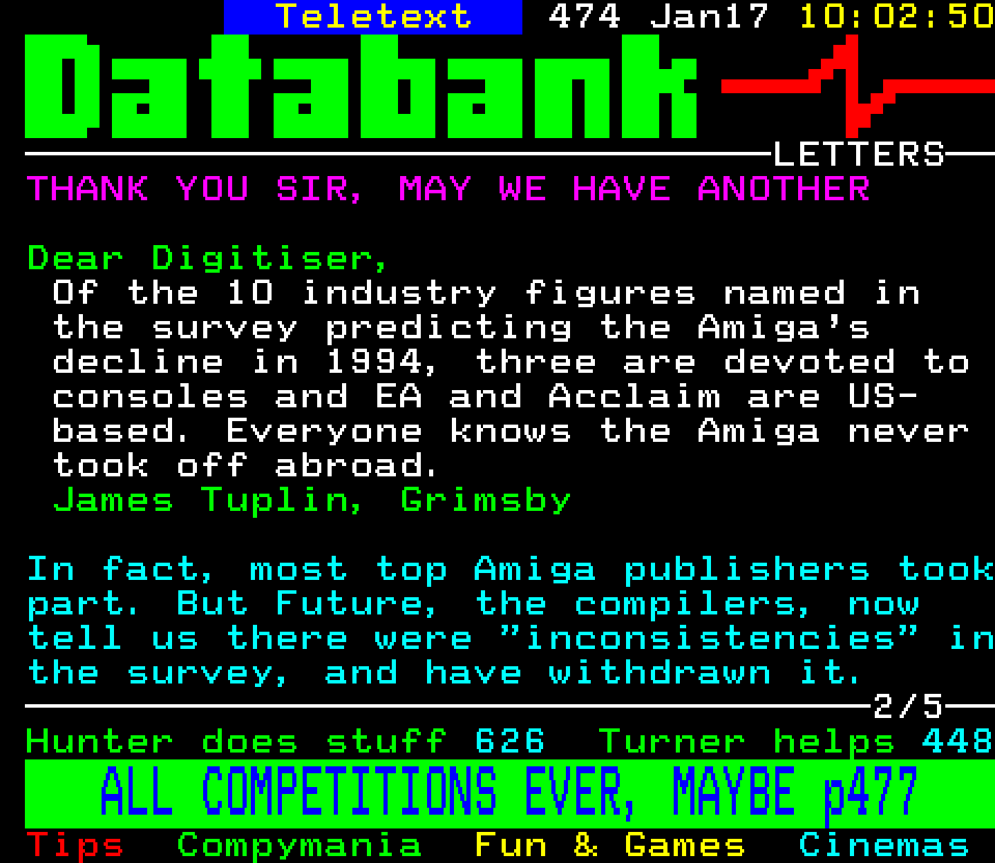 Digitiser, Teletext - 1994