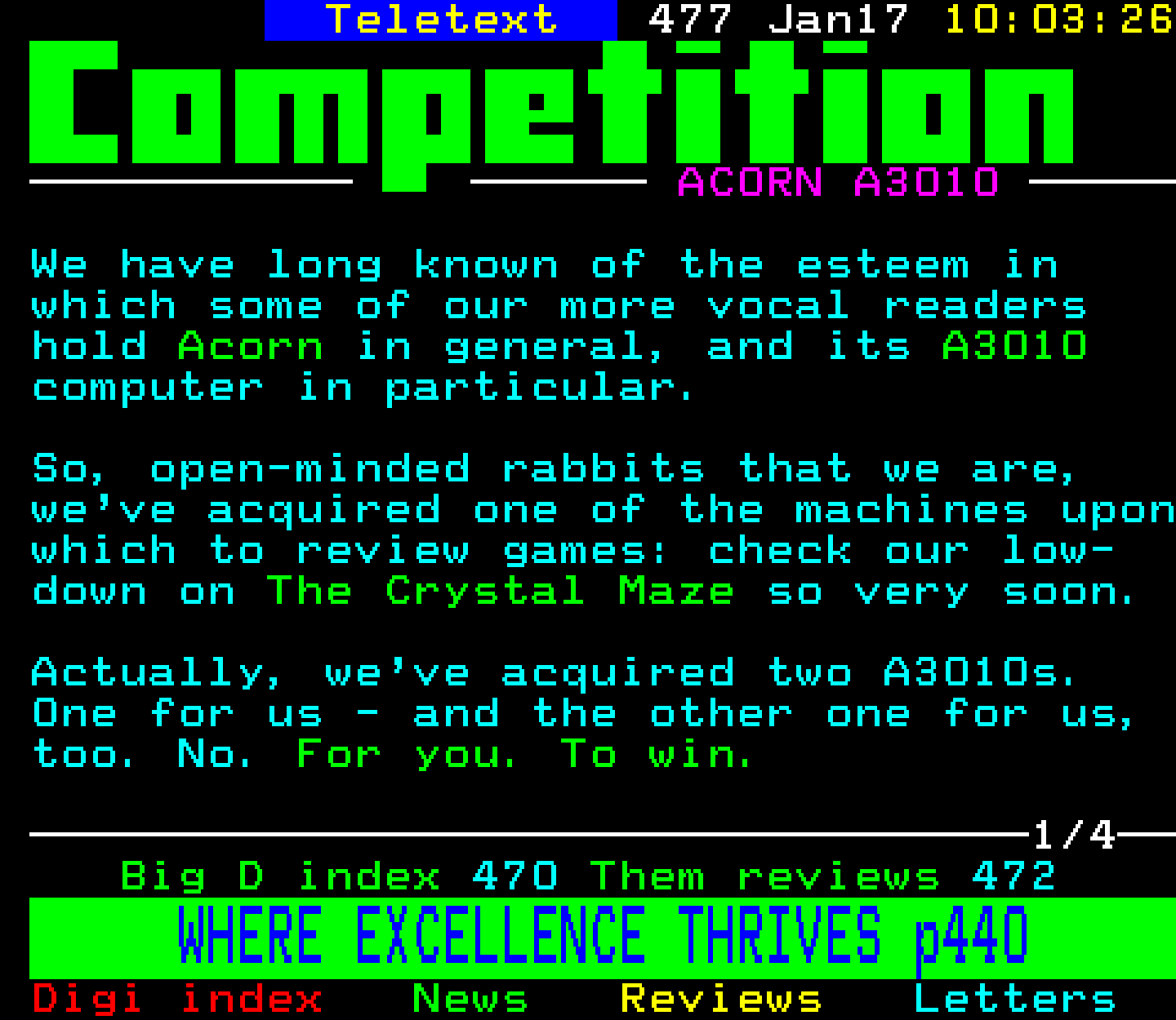 Digitiser, Teletext - 1994