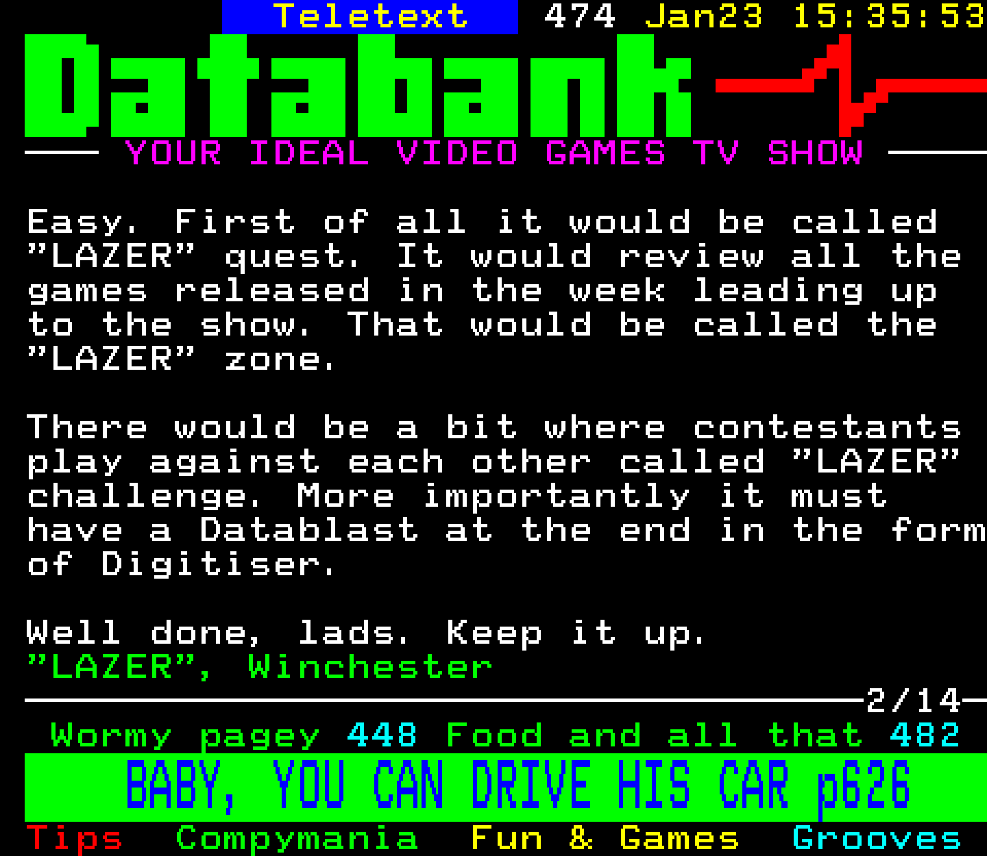 Digitiser, Teletext - 1994
