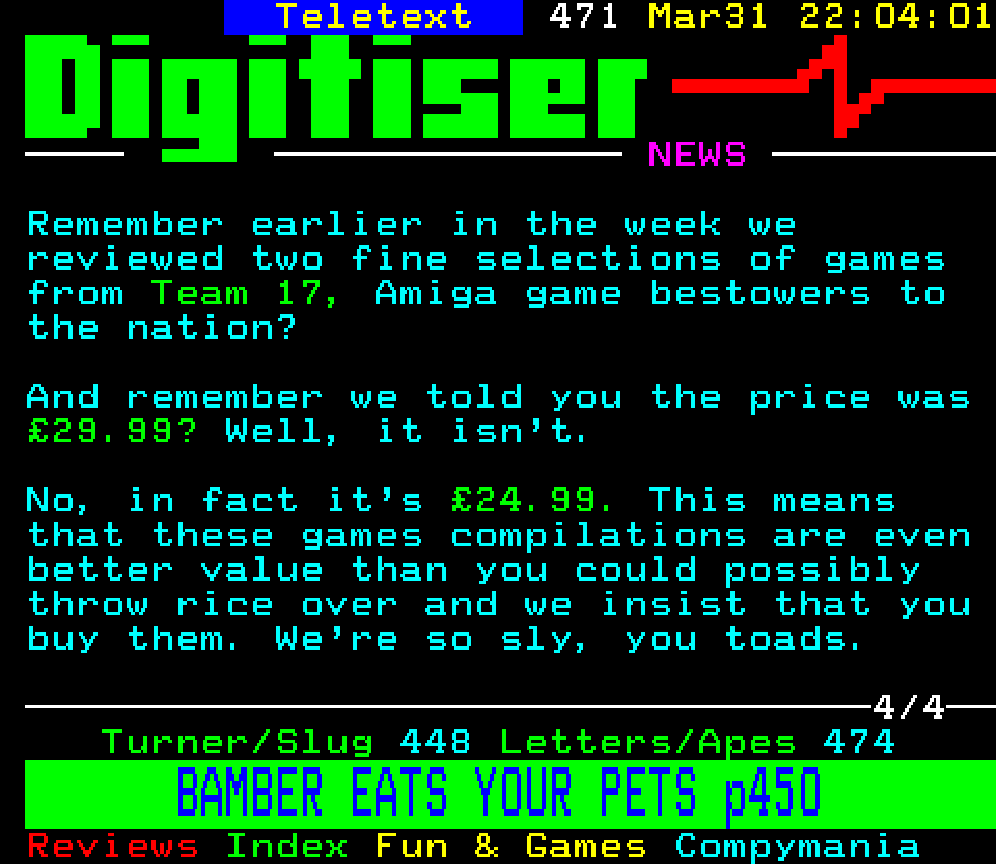 Digitiser, Teletext - 1994