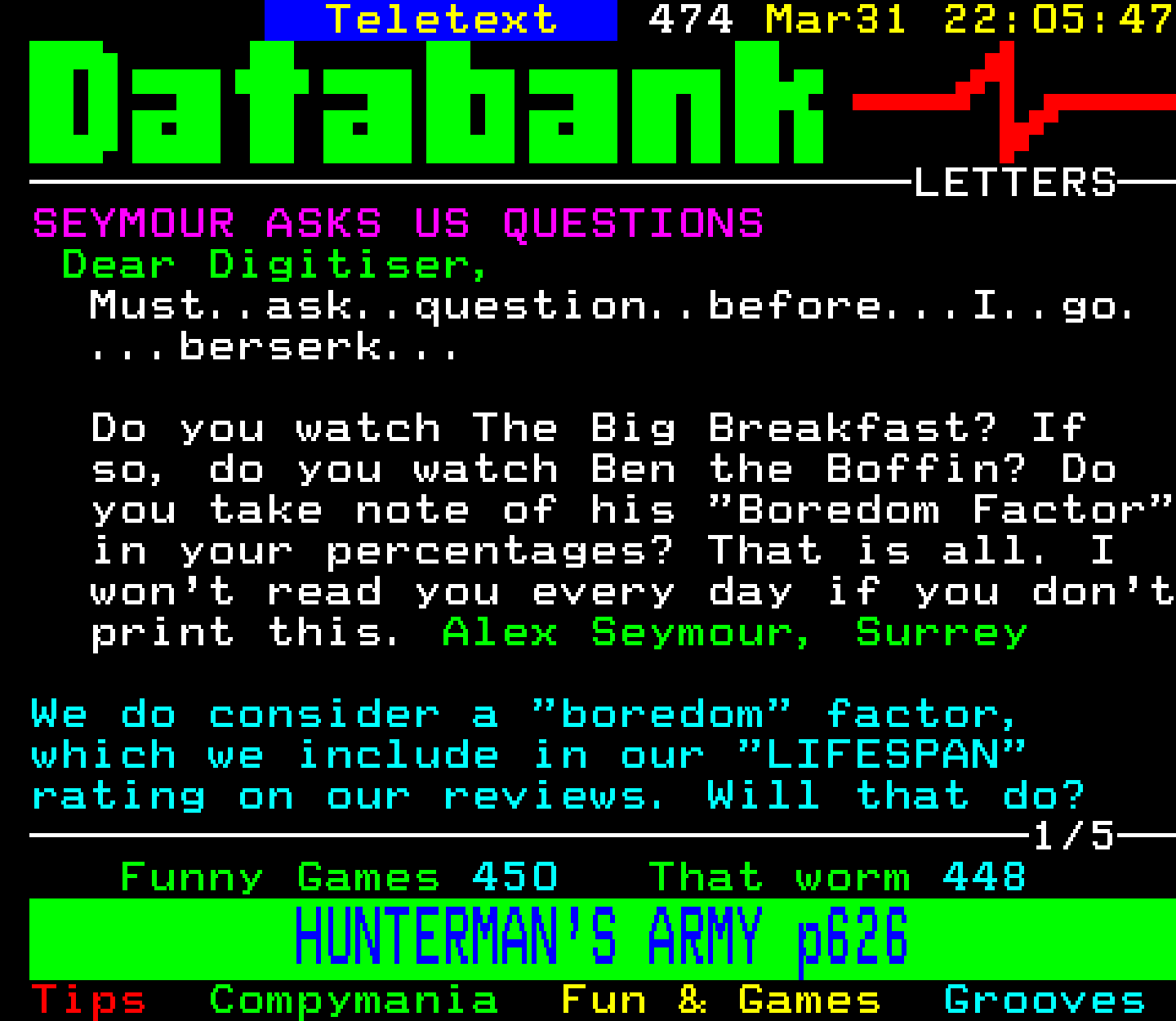 Digitiser, Teletext - 1994