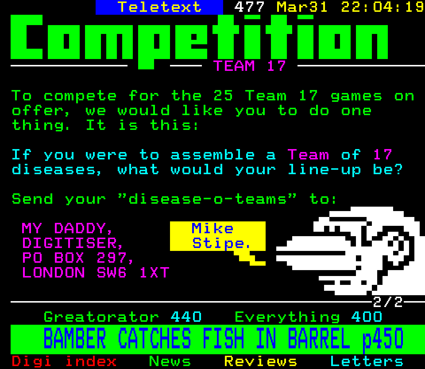 Digitiser, Teletext - 1994