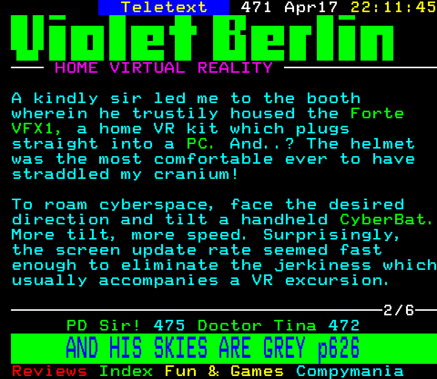 Digitiser, Teletext - 1994