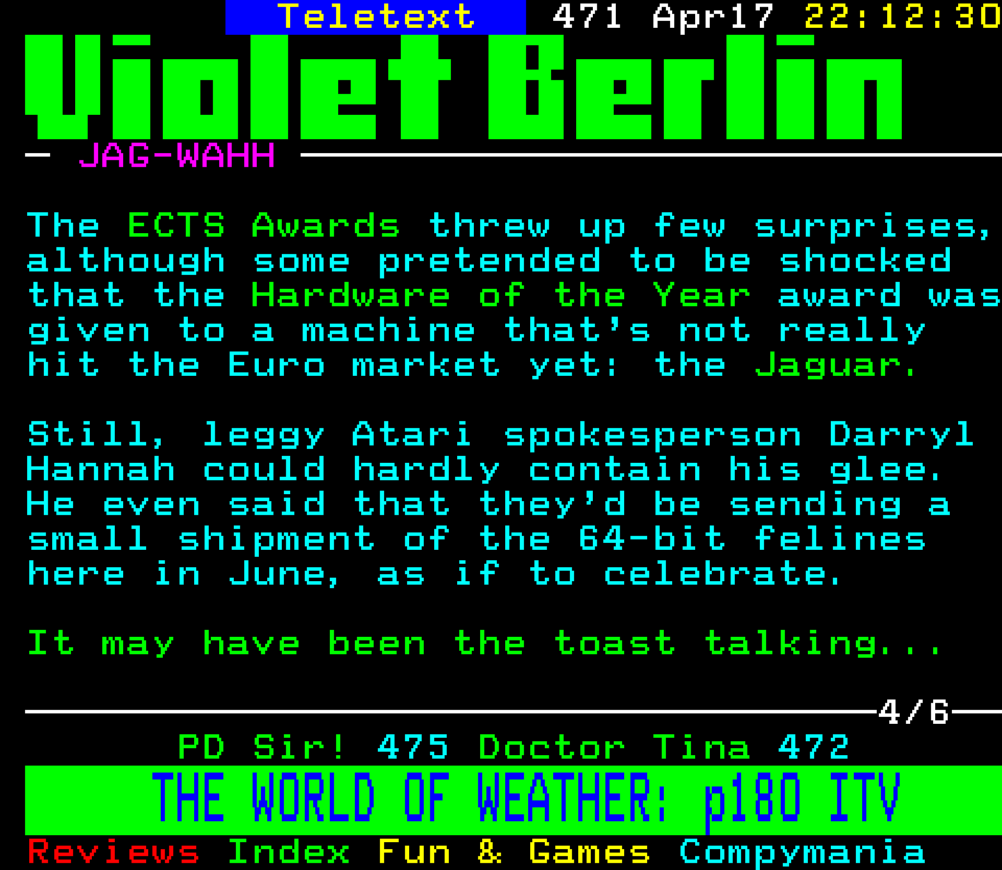 Digitiser, Teletext - 1994