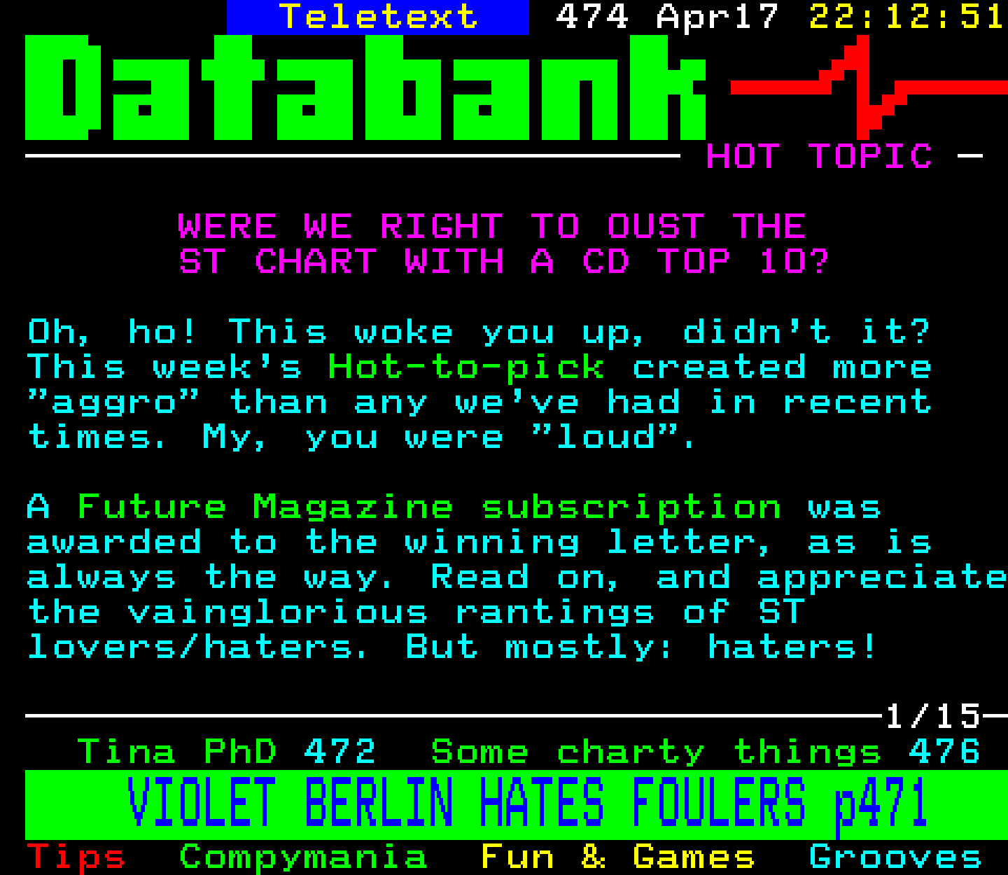 Digitiser, Teletext - 1994