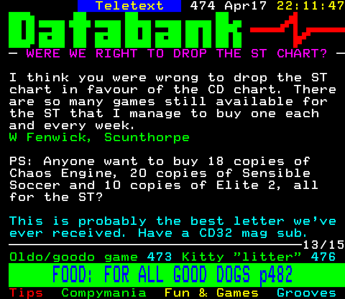 Digitiser, Teletext - 1994