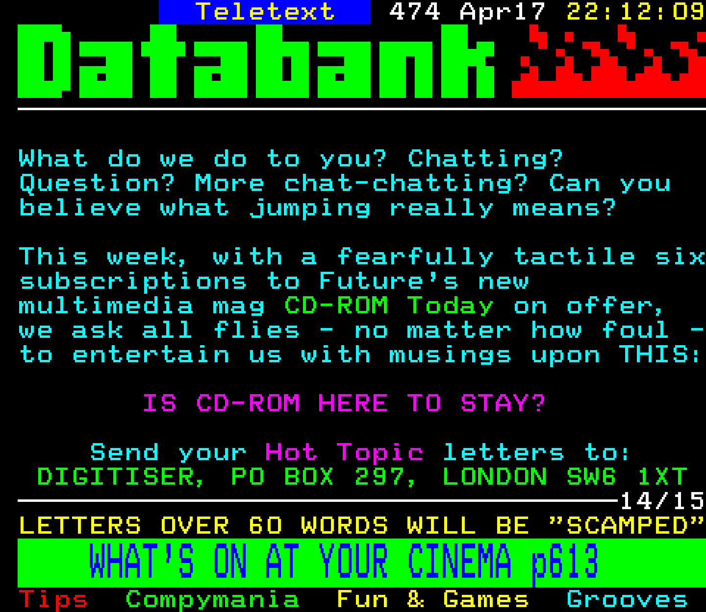 Digitiser, Teletext - 1994