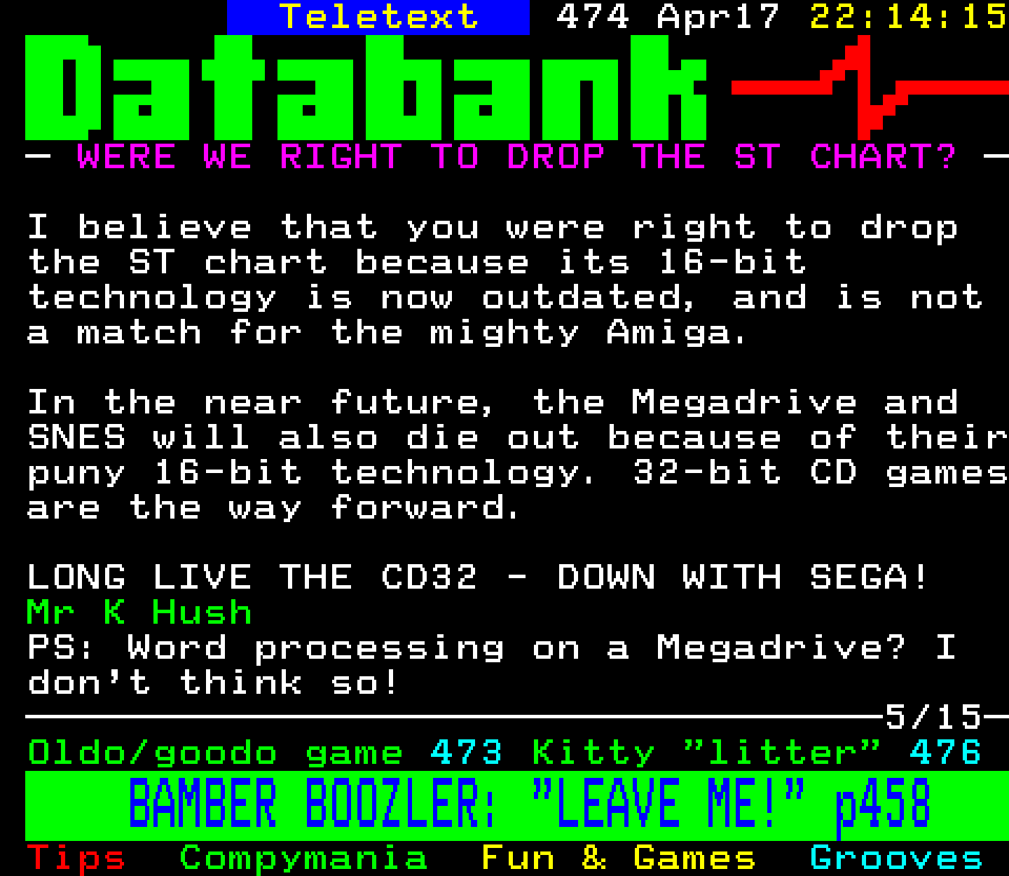 Digitiser, Teletext - 1994