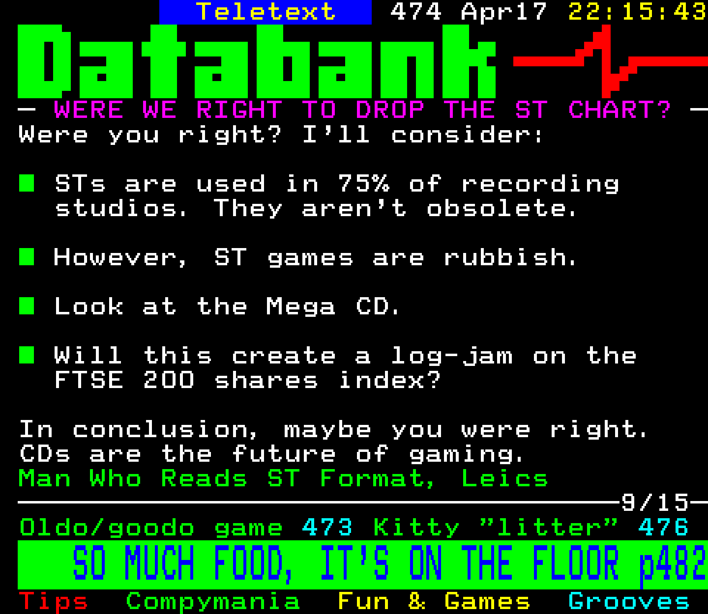 Digitiser, Teletext - 1994