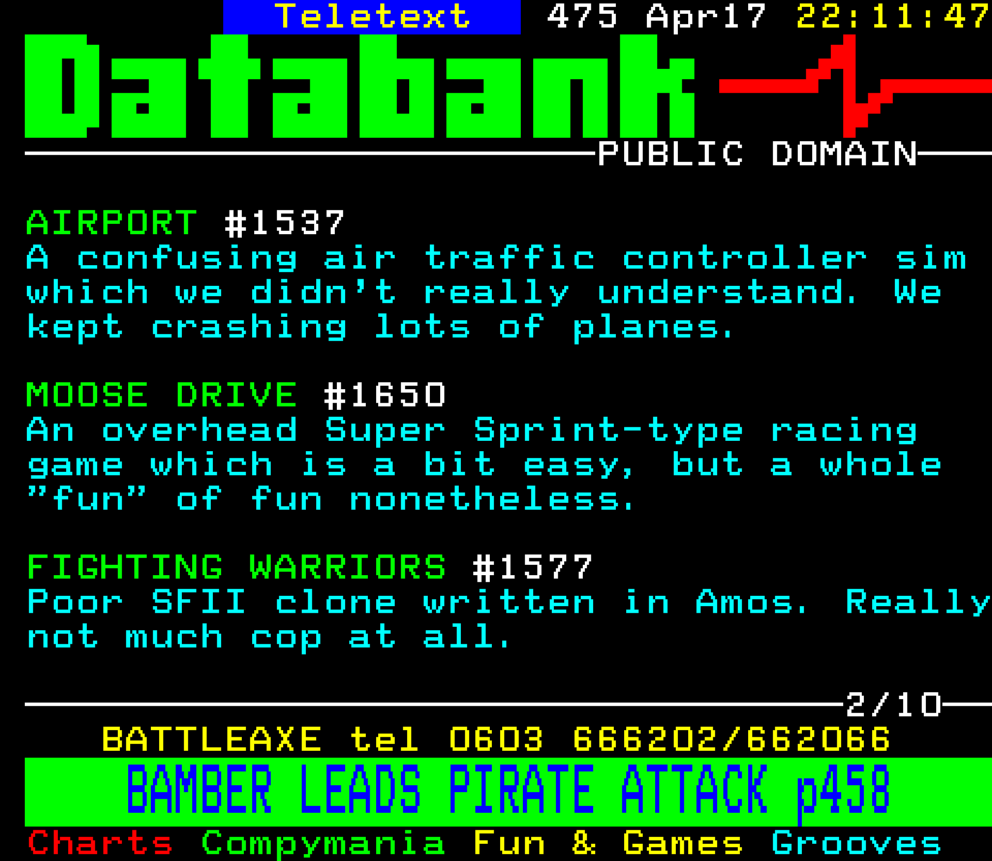 Digitiser, Teletext - 1994