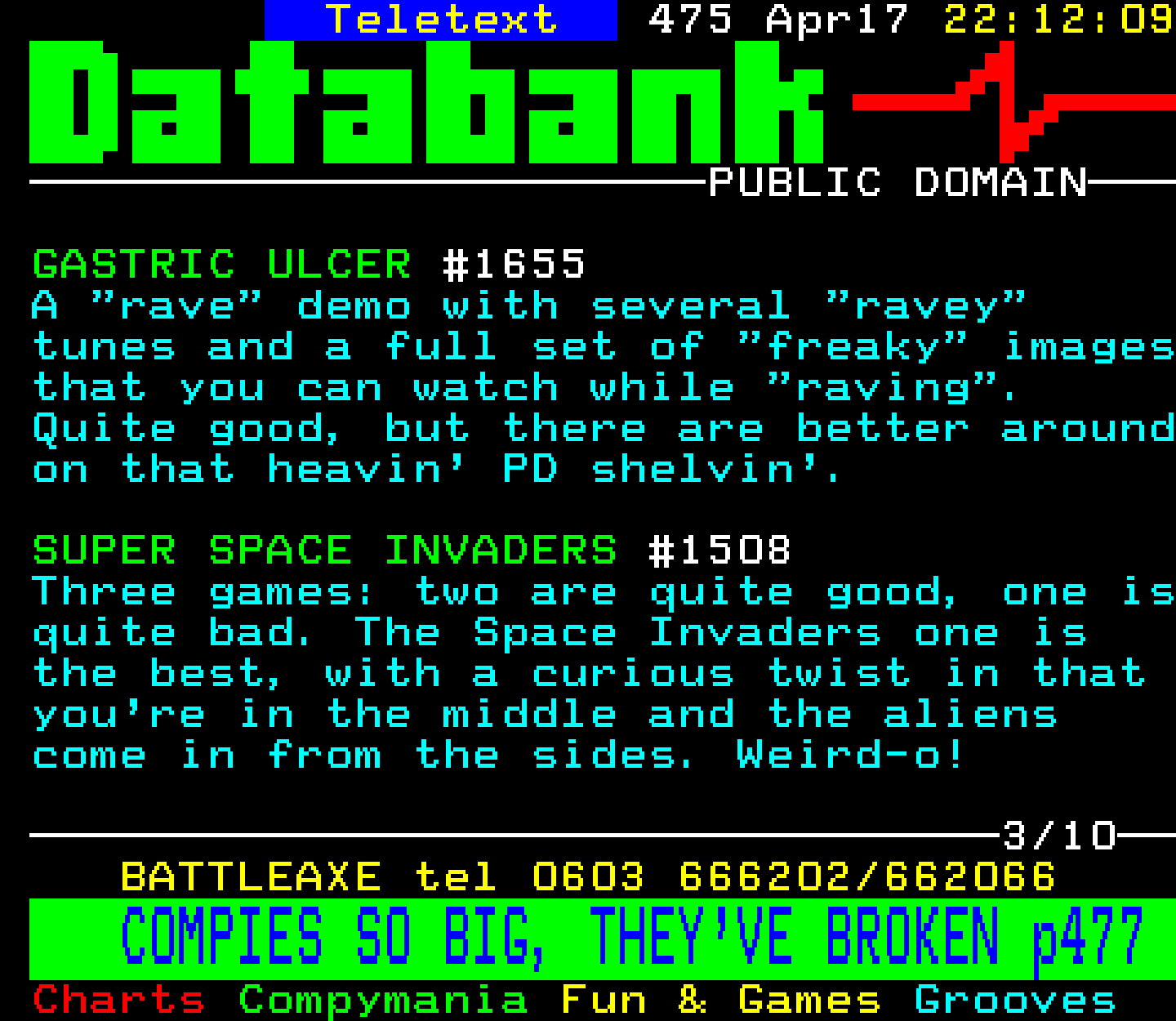 Digitiser, Teletext - 1994