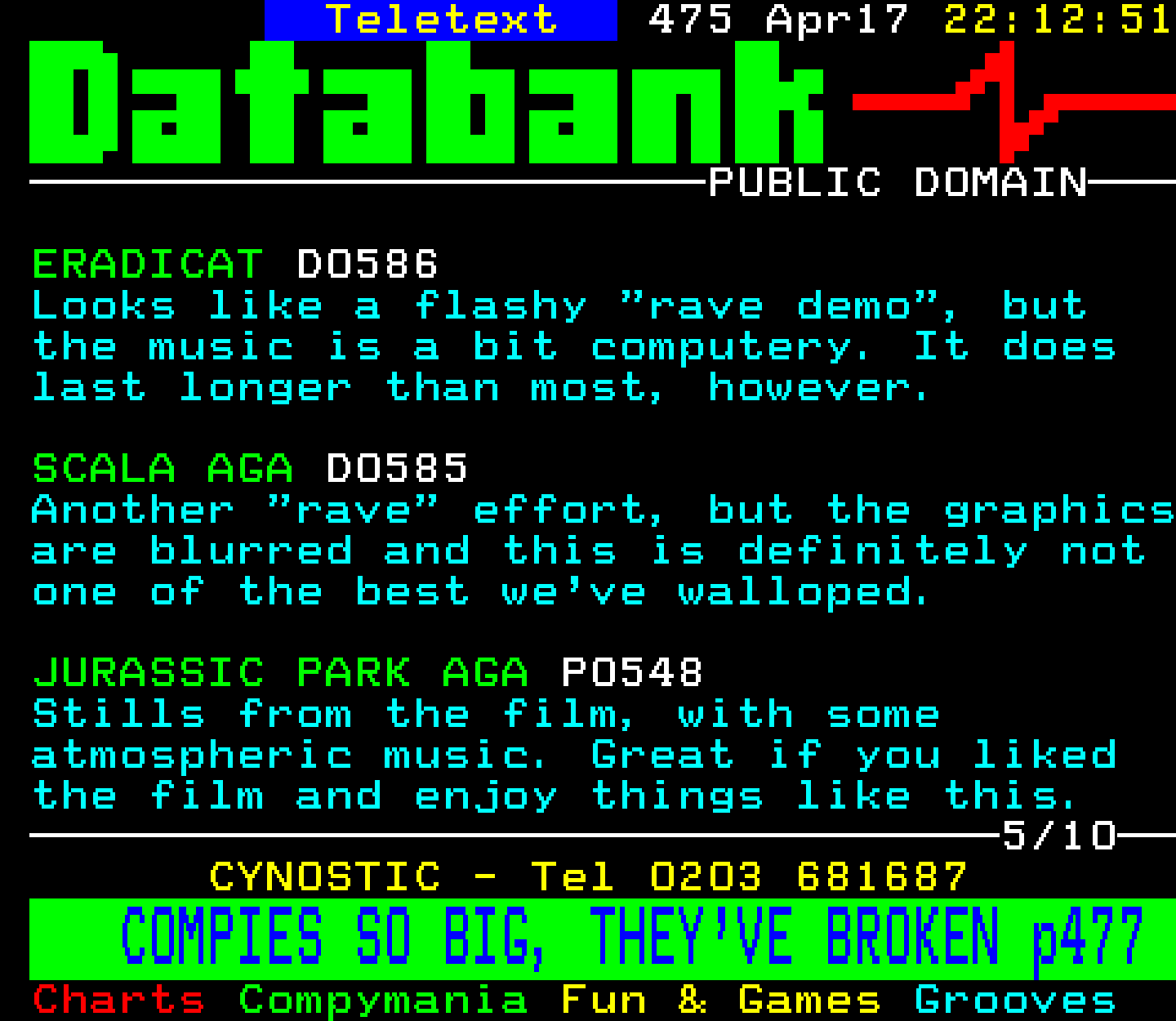 Digitiser, Teletext - 1994