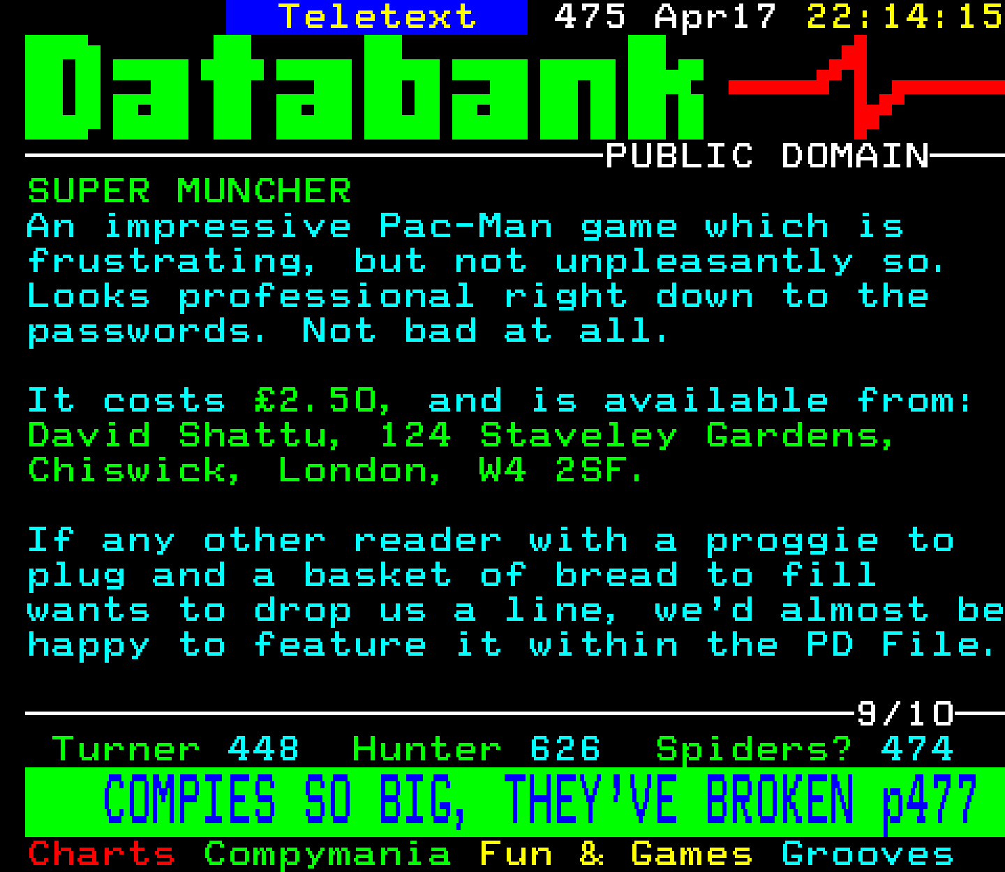 Digitiser, Teletext - 1994