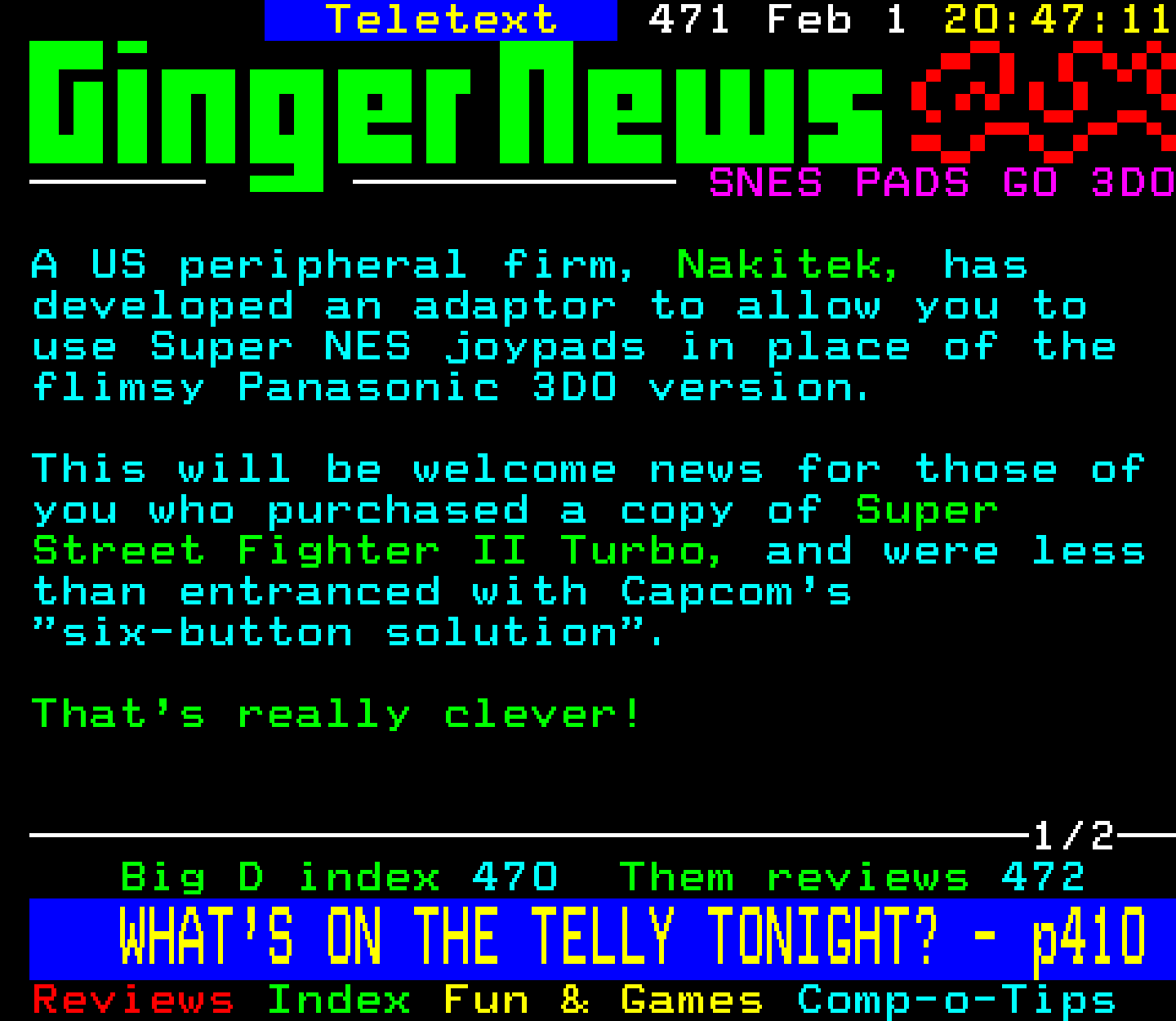 Digitiser, Teletext - 1995