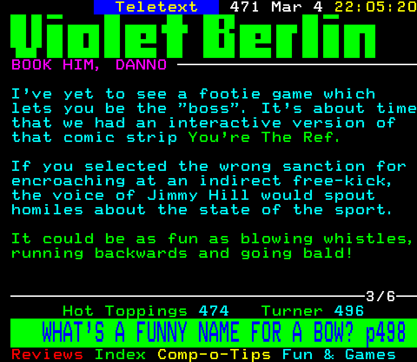 Digitiser, Teletext - 1995