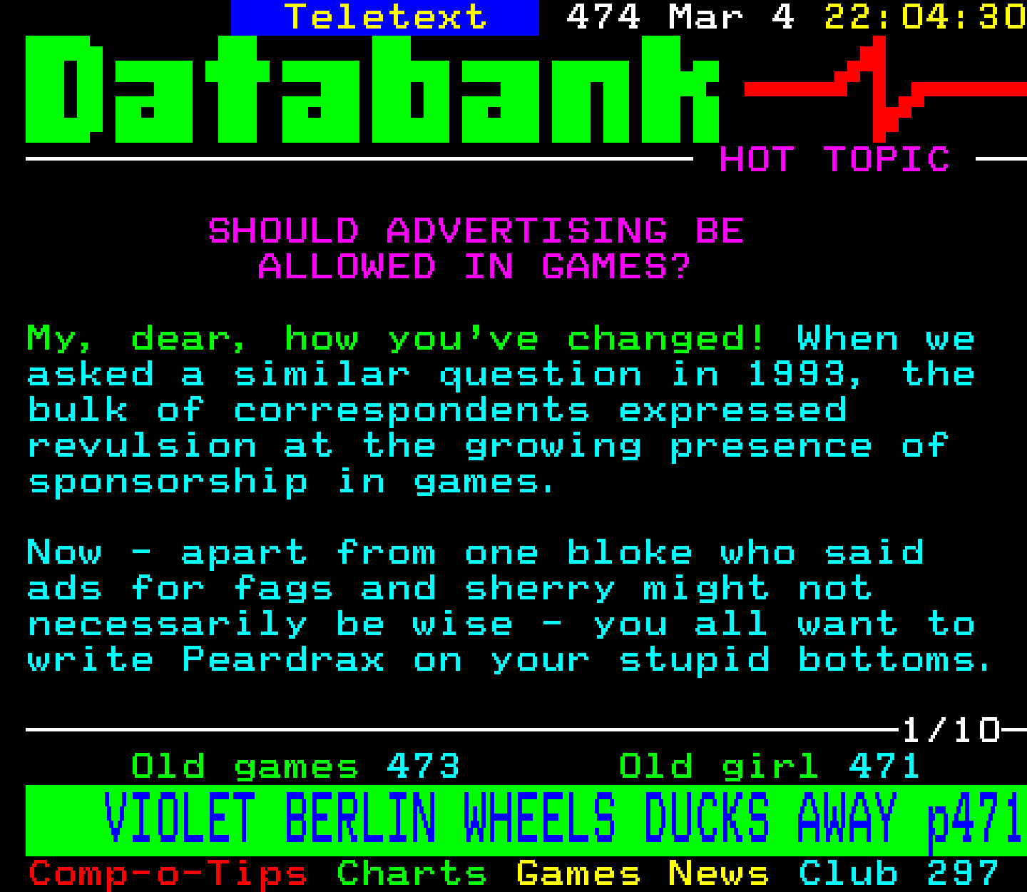 Digitiser, Teletext - 1995