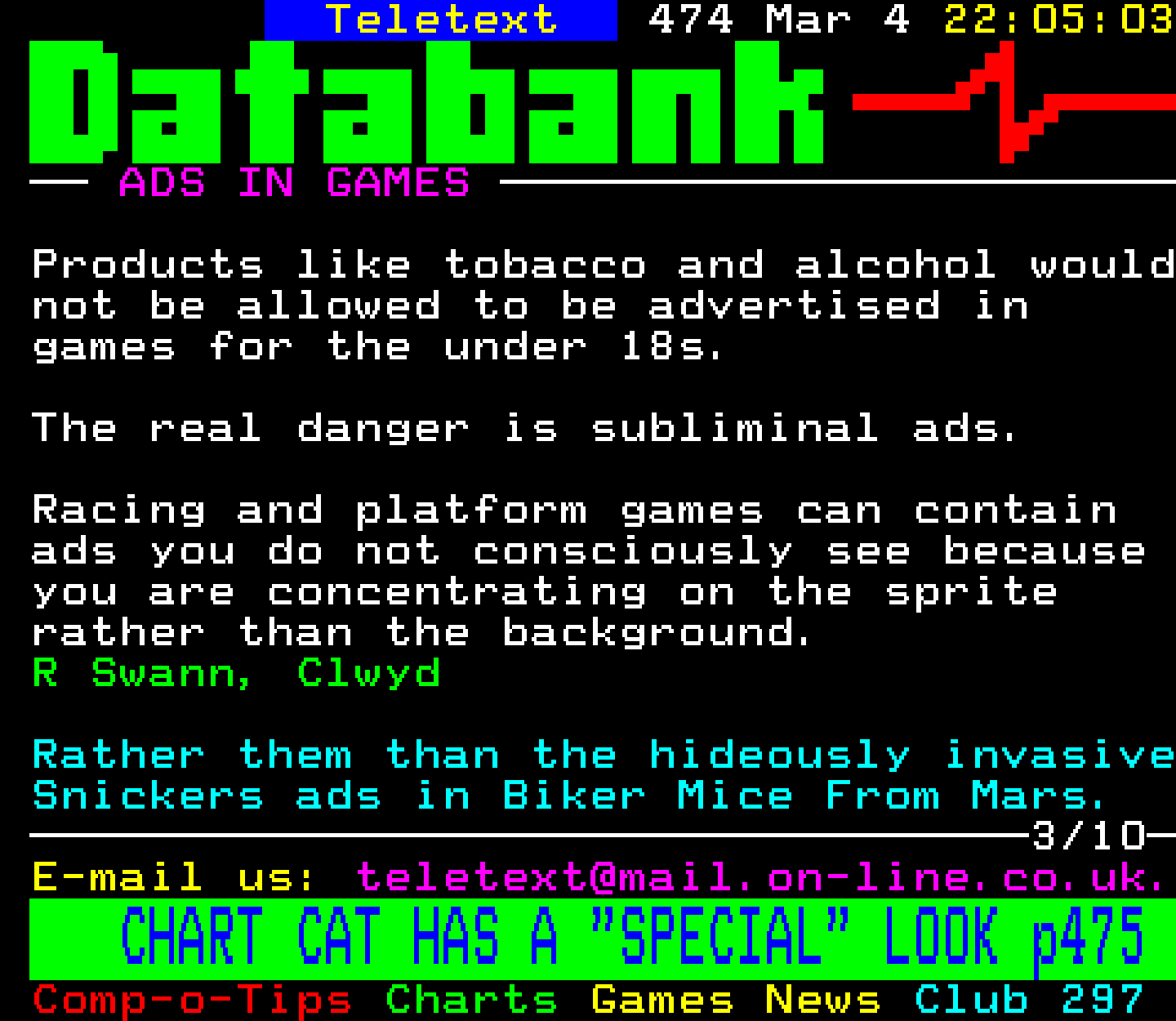 Digitiser, Teletext - 1995