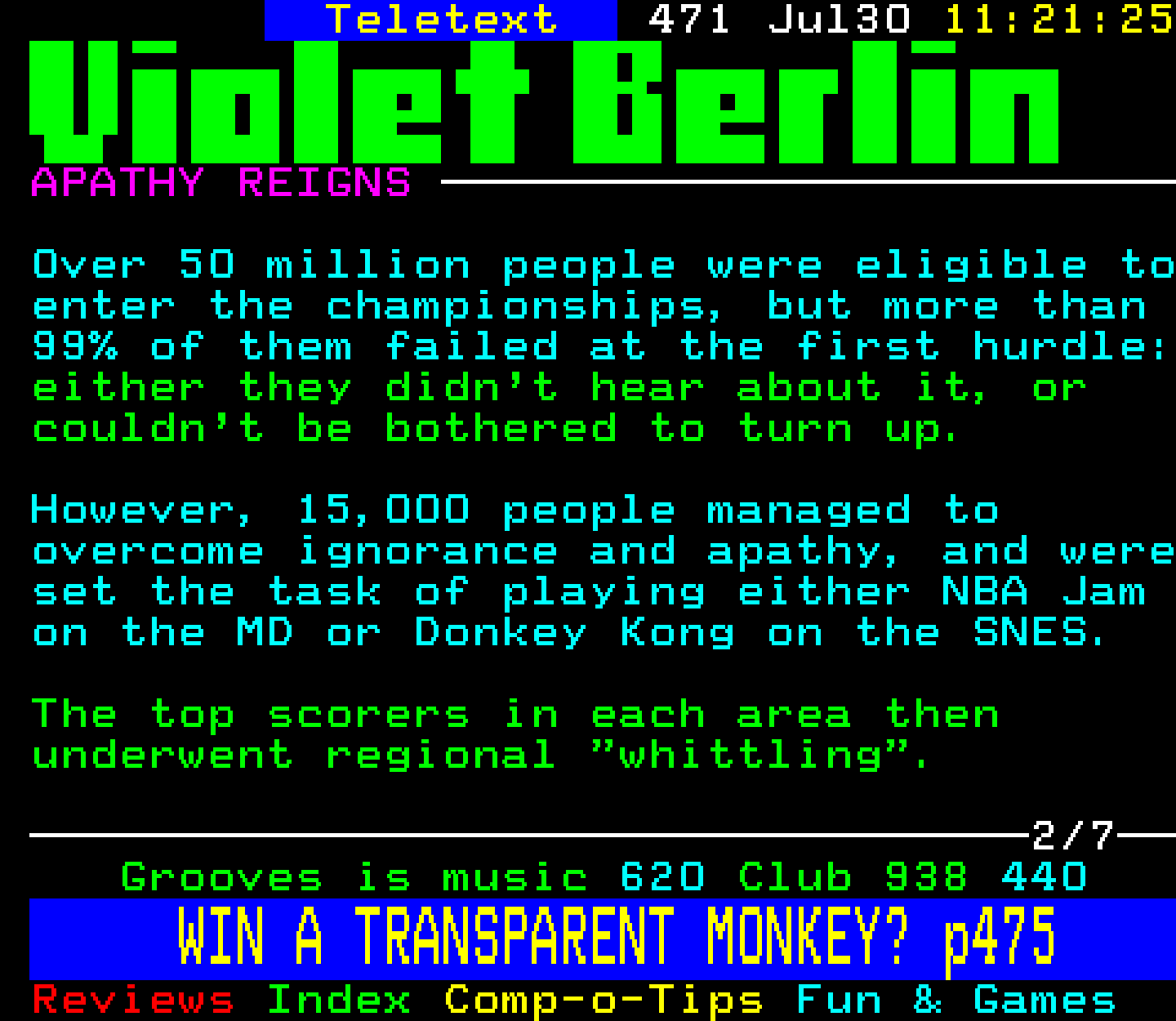 Digitiser, Teletext - 1995