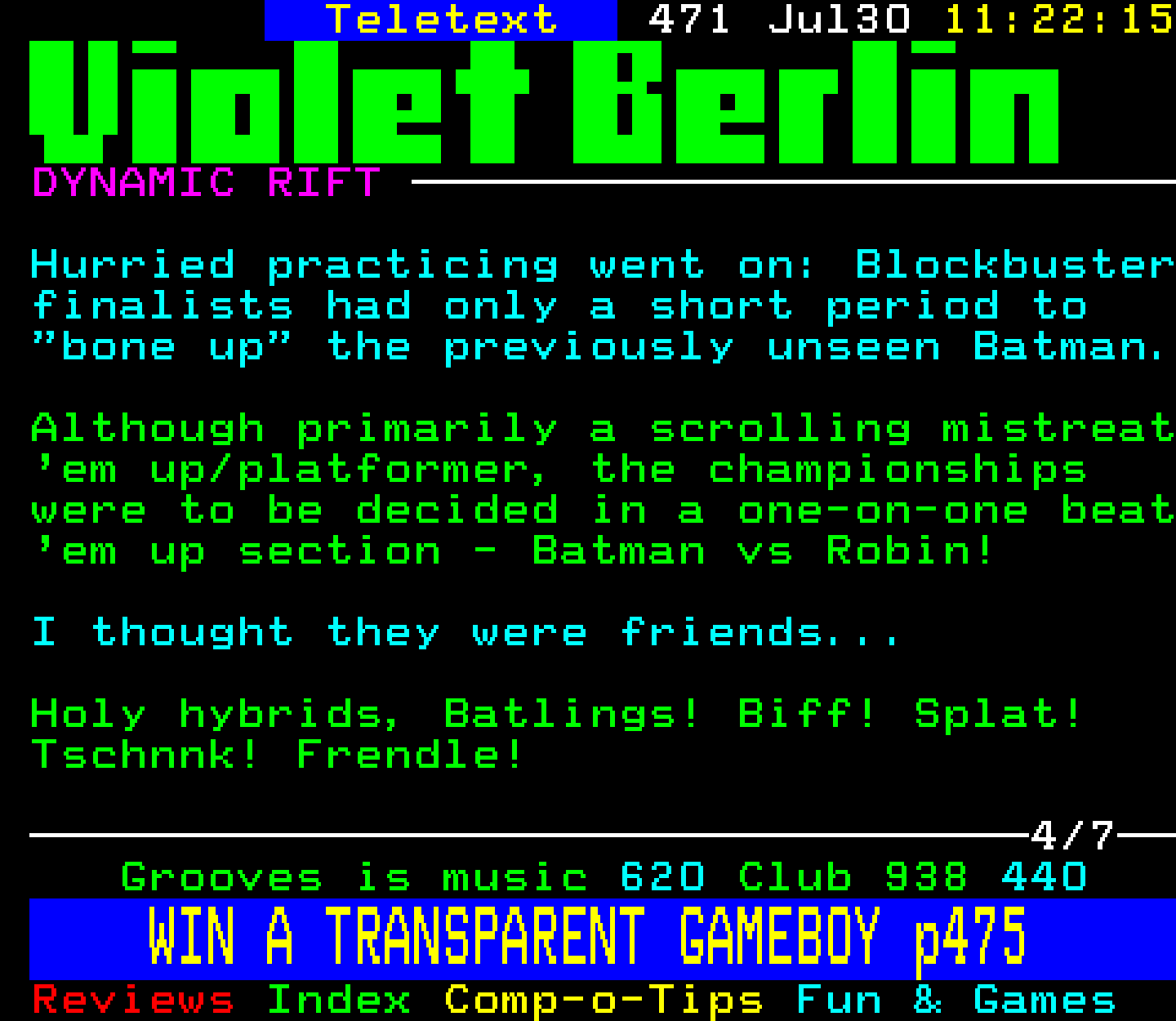 Digitiser, Teletext - 1995