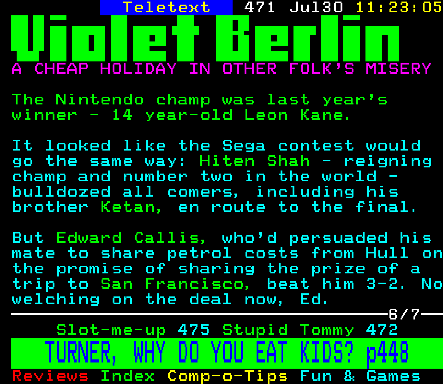 Digitiser, Teletext - 1995