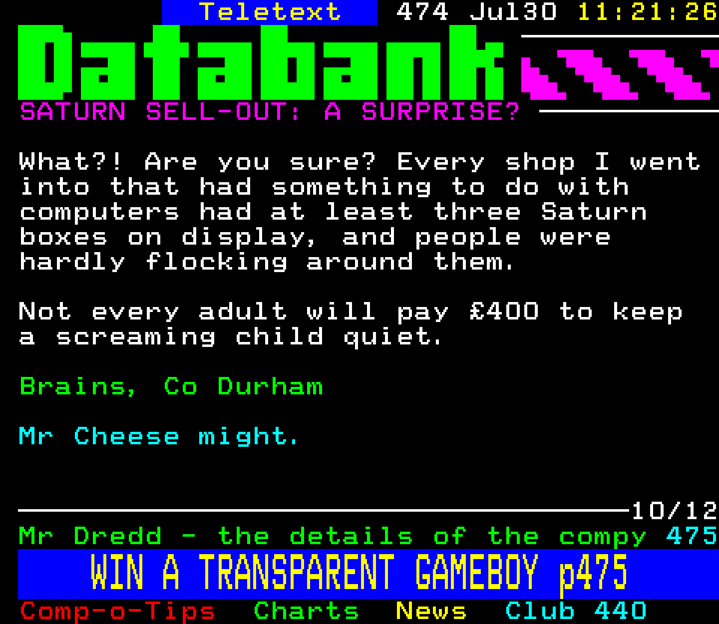 Digitiser, Teletext - 1995