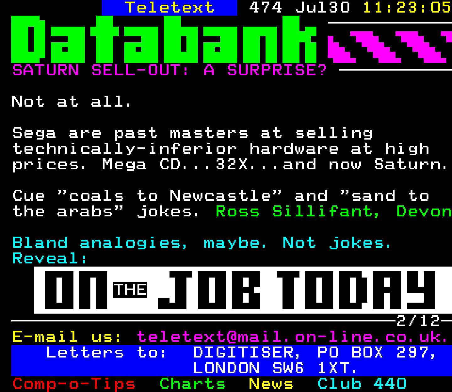 Digitiser, Teletext - 1995