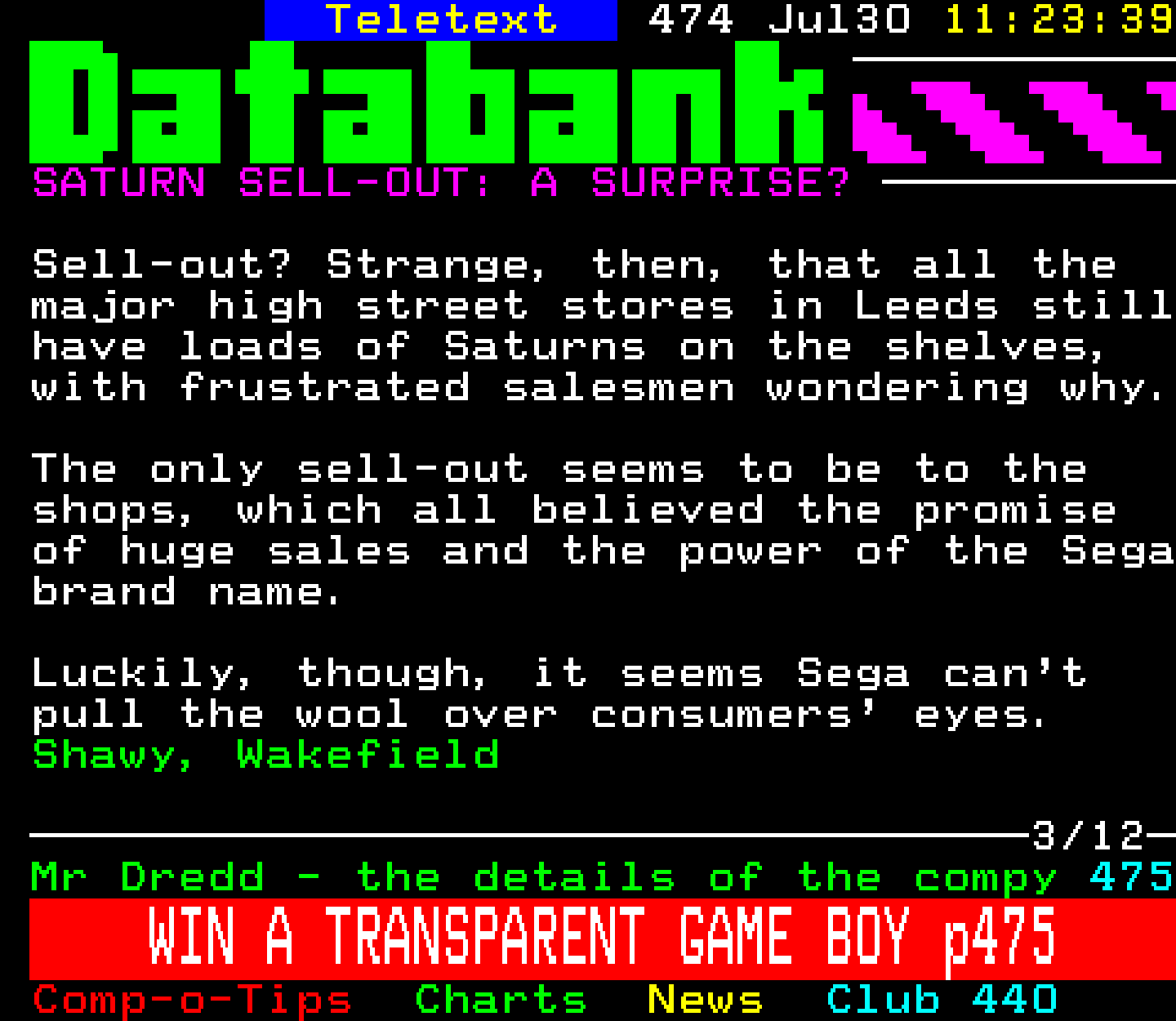 Digitiser, Teletext - 1995
