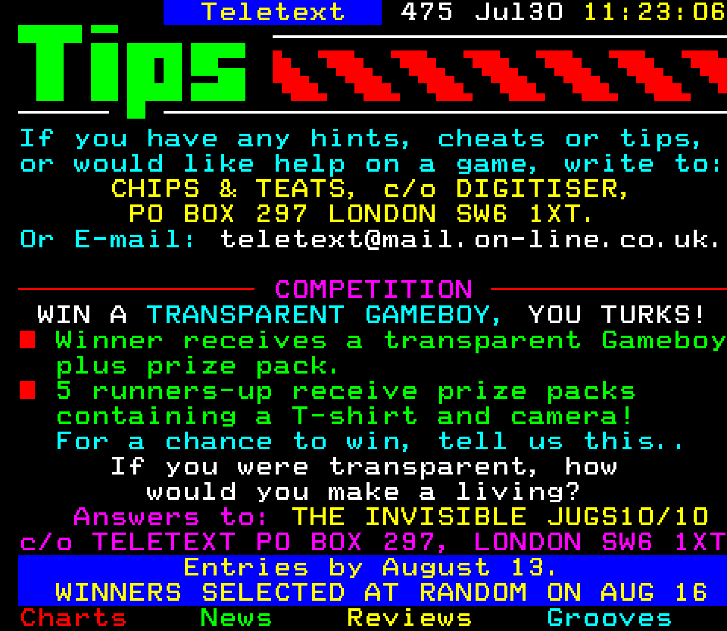 Digitiser, Teletext - 1995