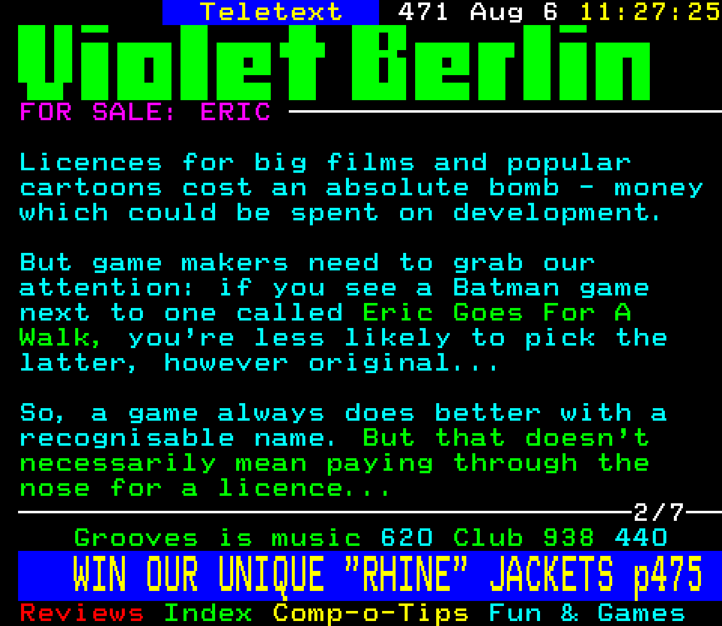 Digitiser, Teletext - 1995