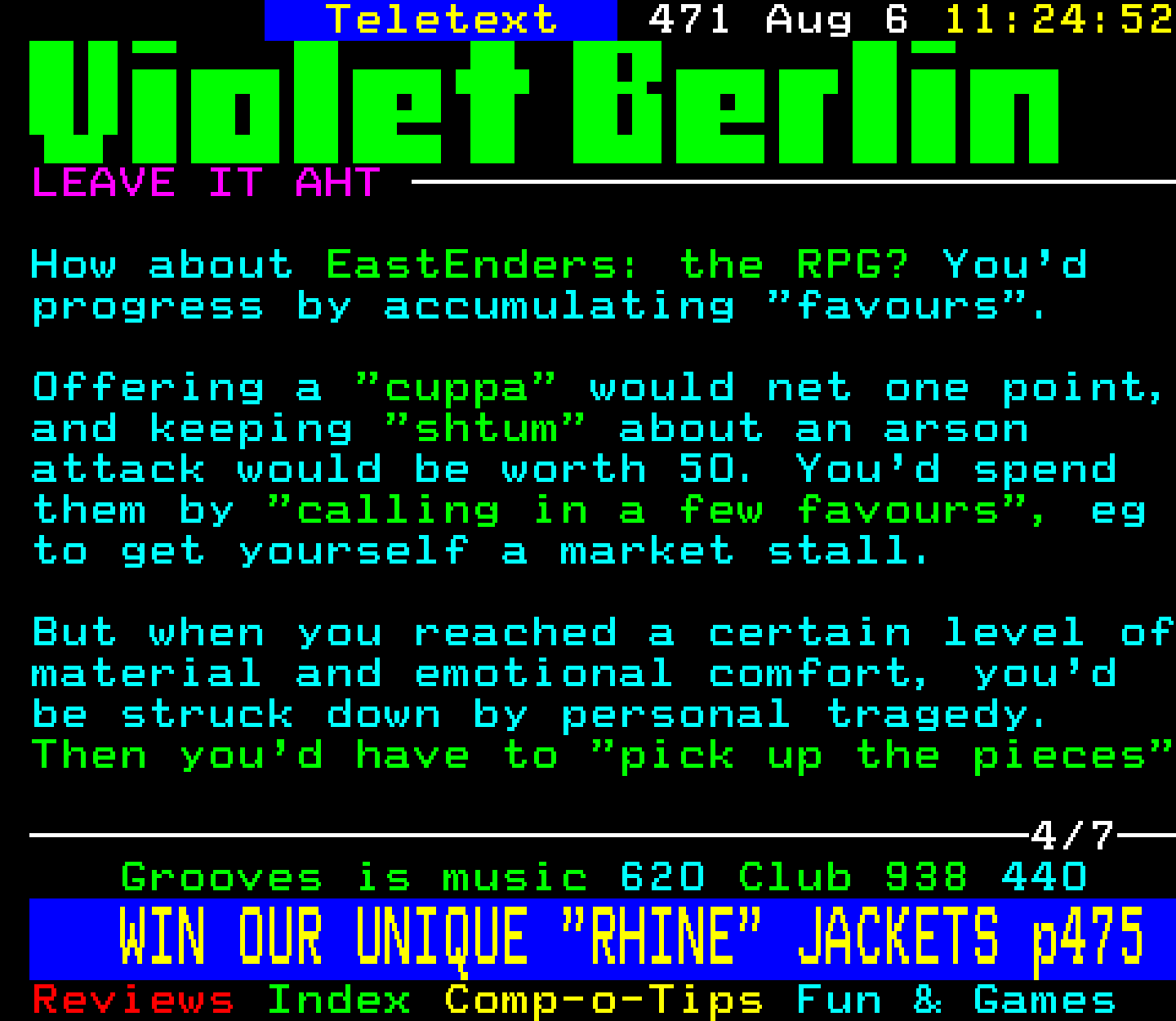 Digitiser, Teletext - 1995