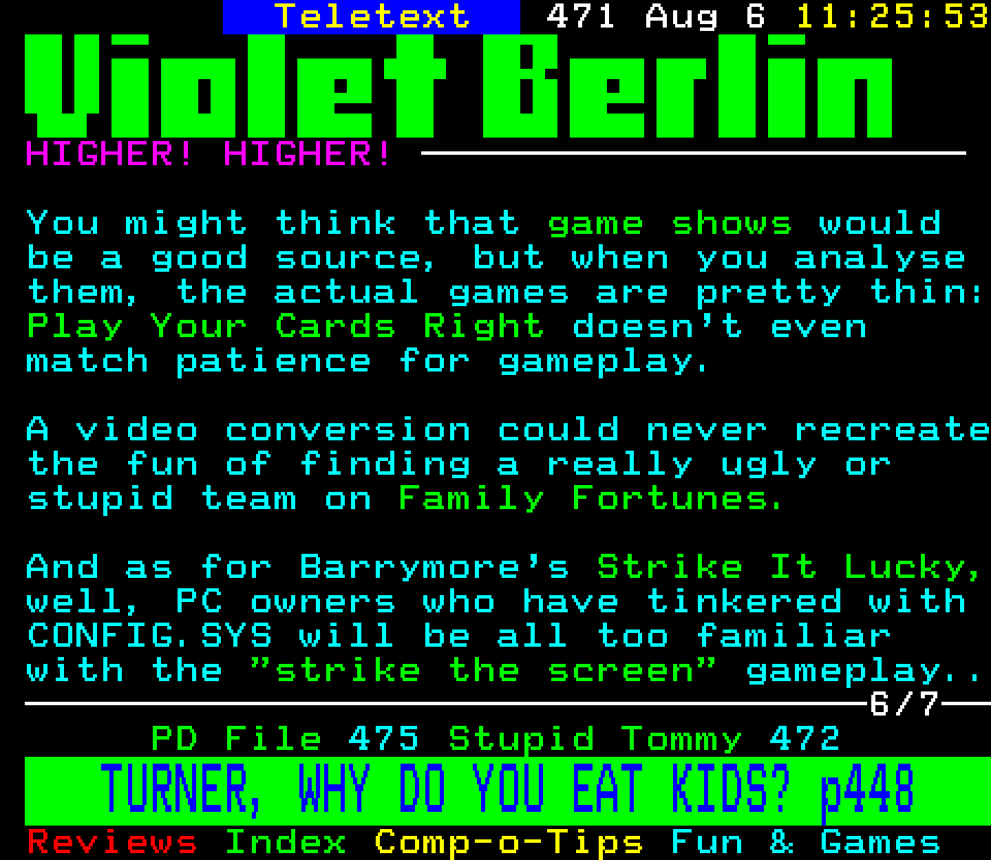 Digitiser, Teletext - 1995