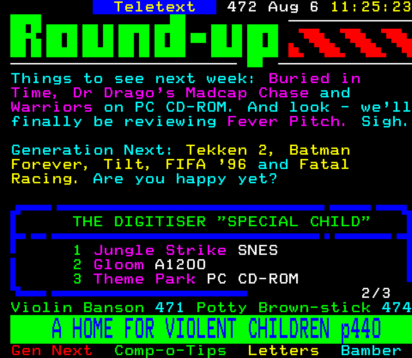 Digitiser, Teletext - 1995