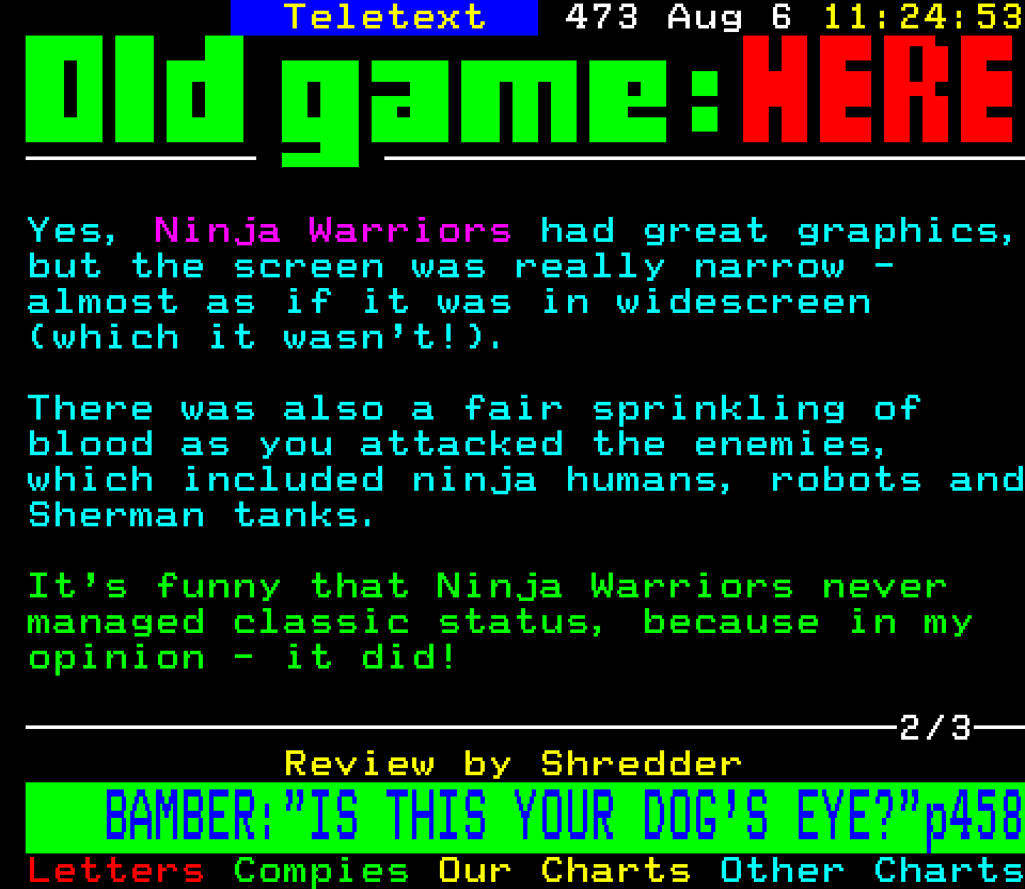 Digitiser, Teletext - 1995