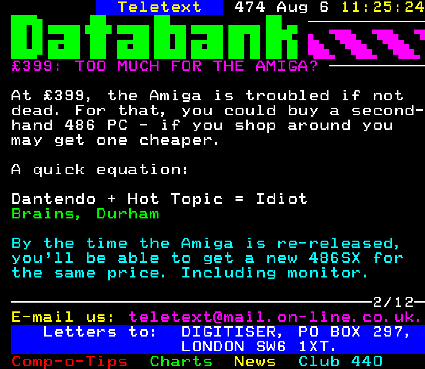 Digitiser, Teletext - 1995