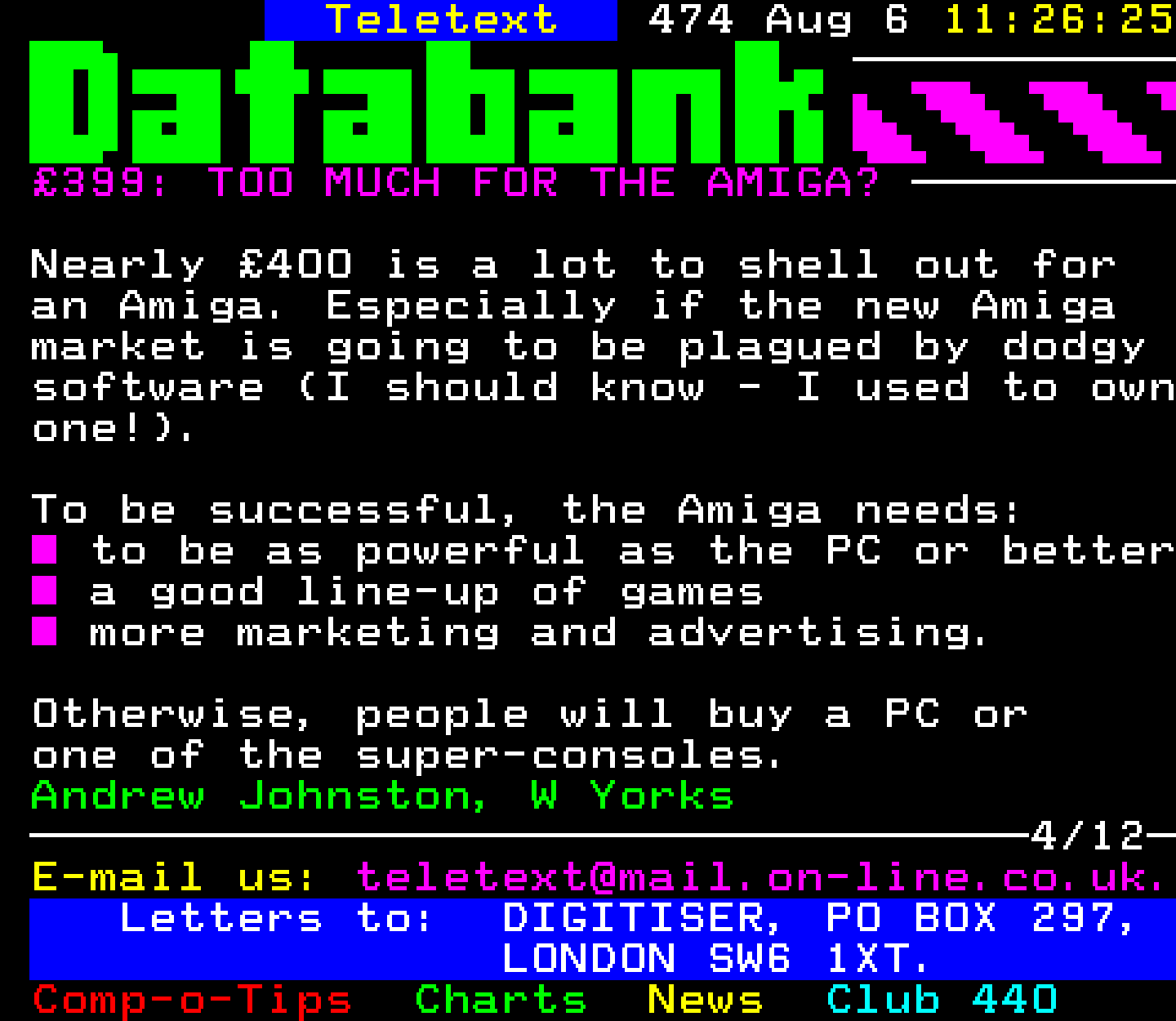 Digitiser, Teletext - 1995
