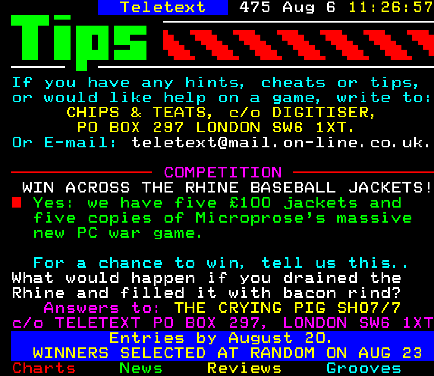 Digitiser, Teletext - 1995