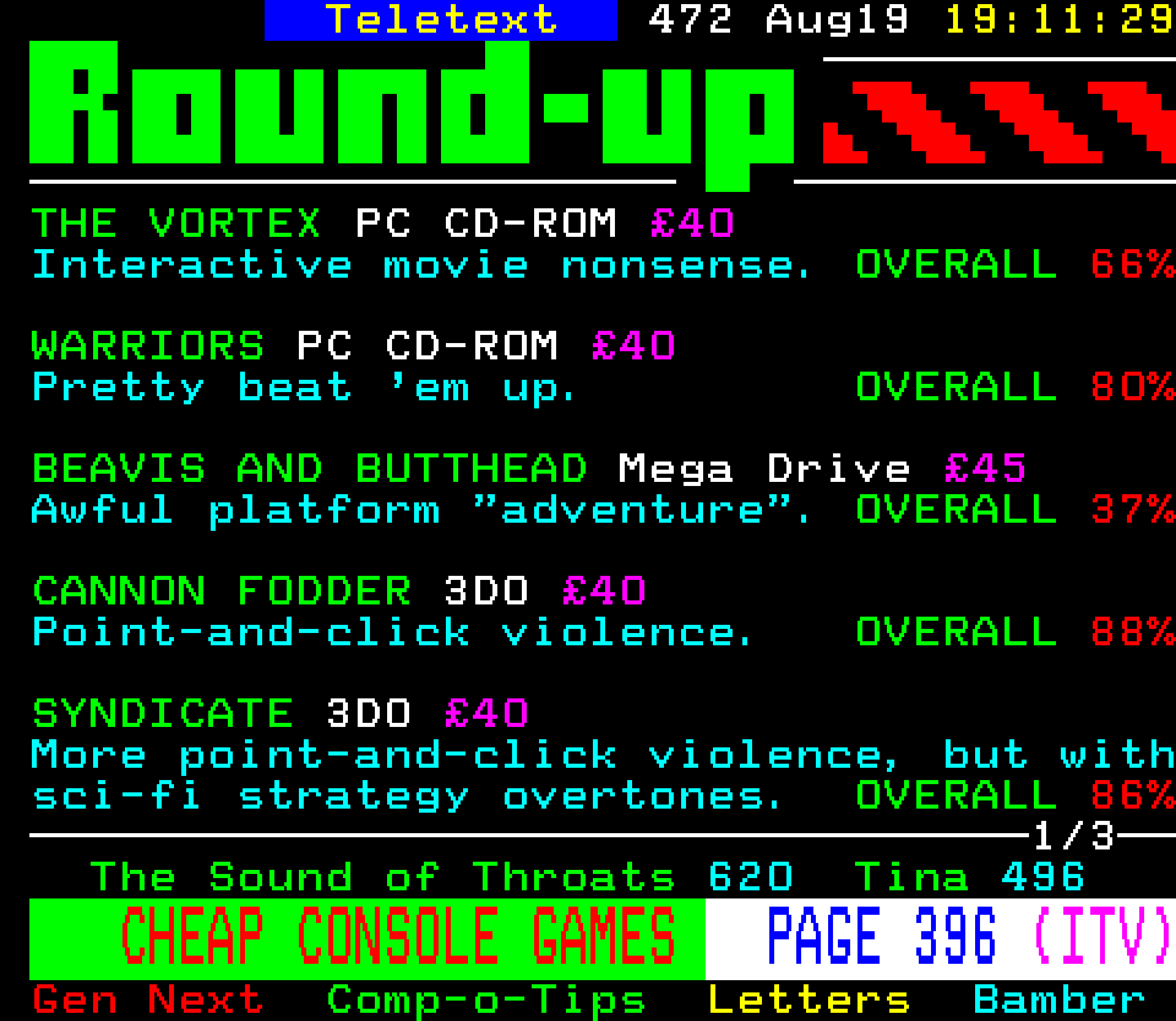 Digitiser, Teletext - 1995