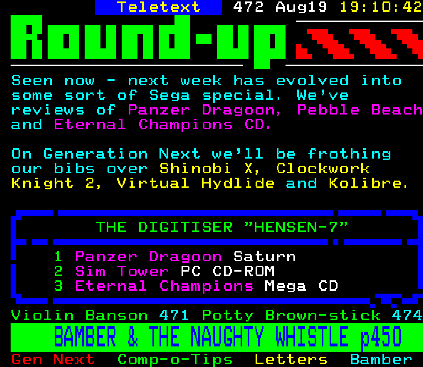 Digitiser, Teletext - 1995