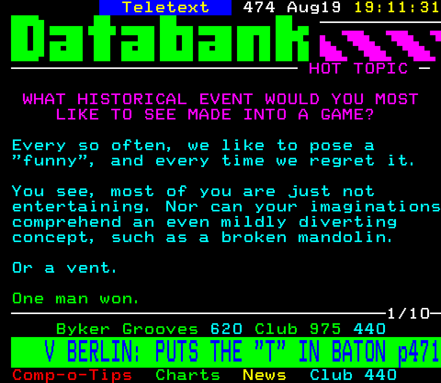 Digitiser, Teletext - 1995