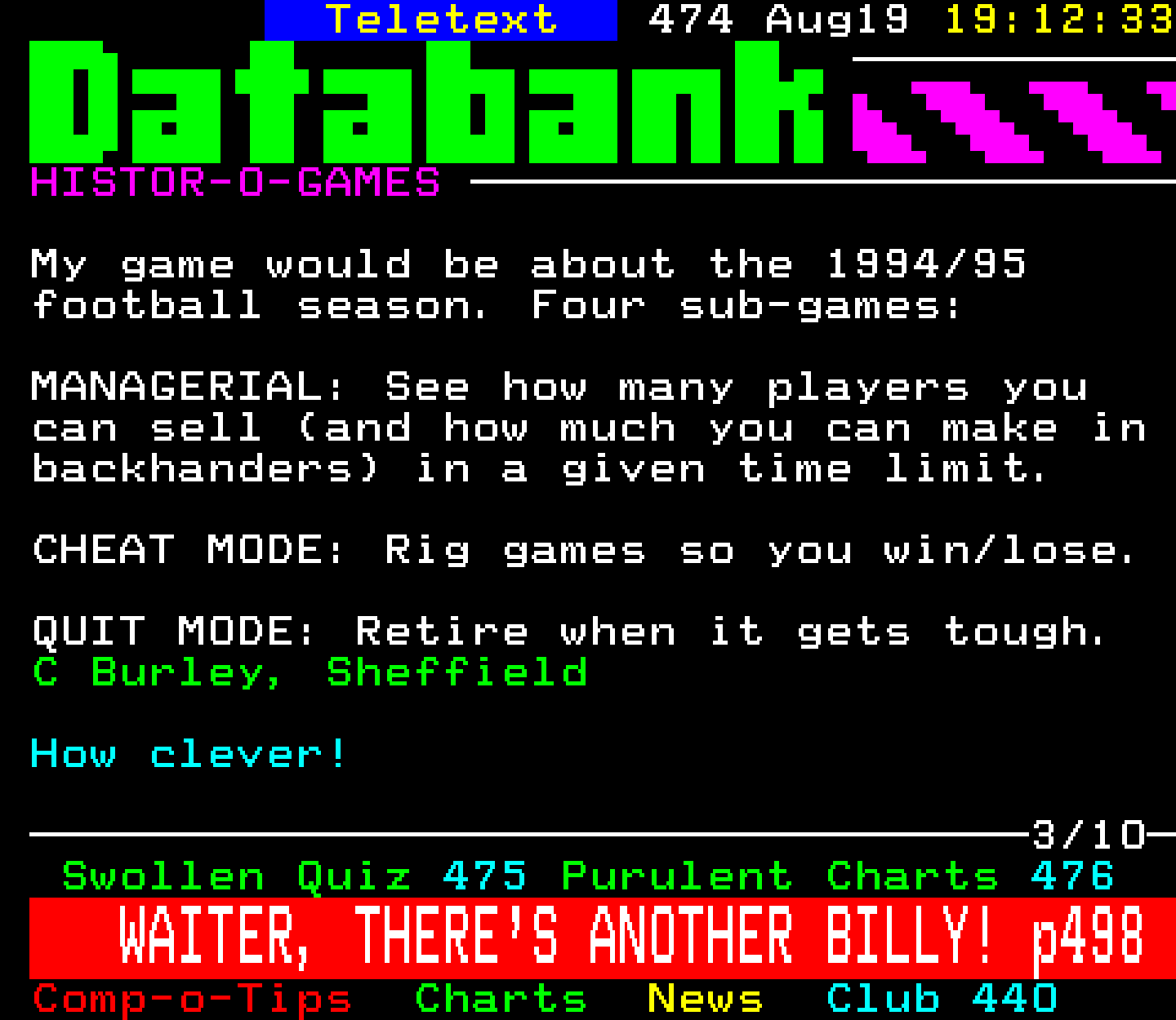 Digitiser, Teletext - 1995