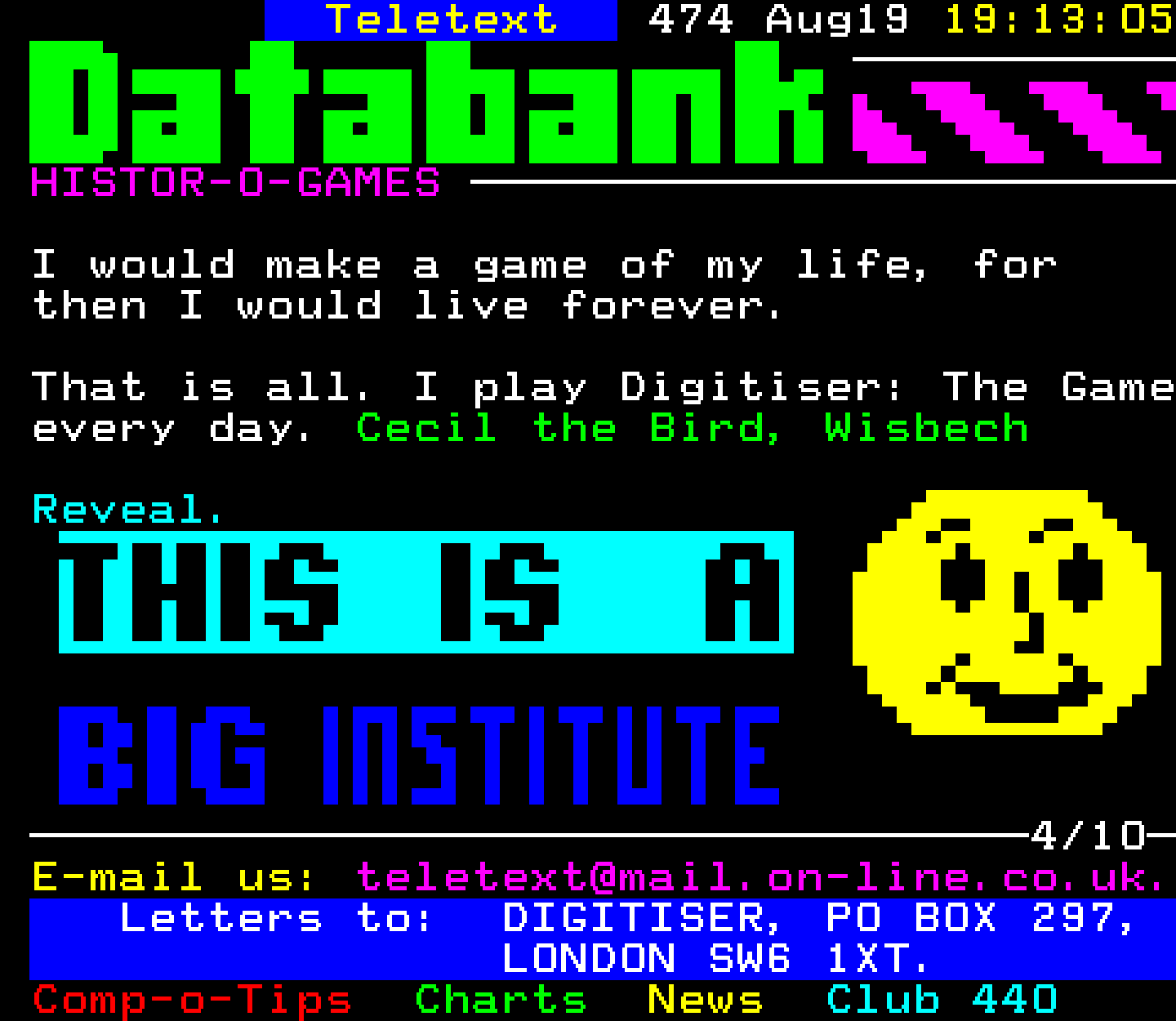 Digitiser, Teletext - 1995