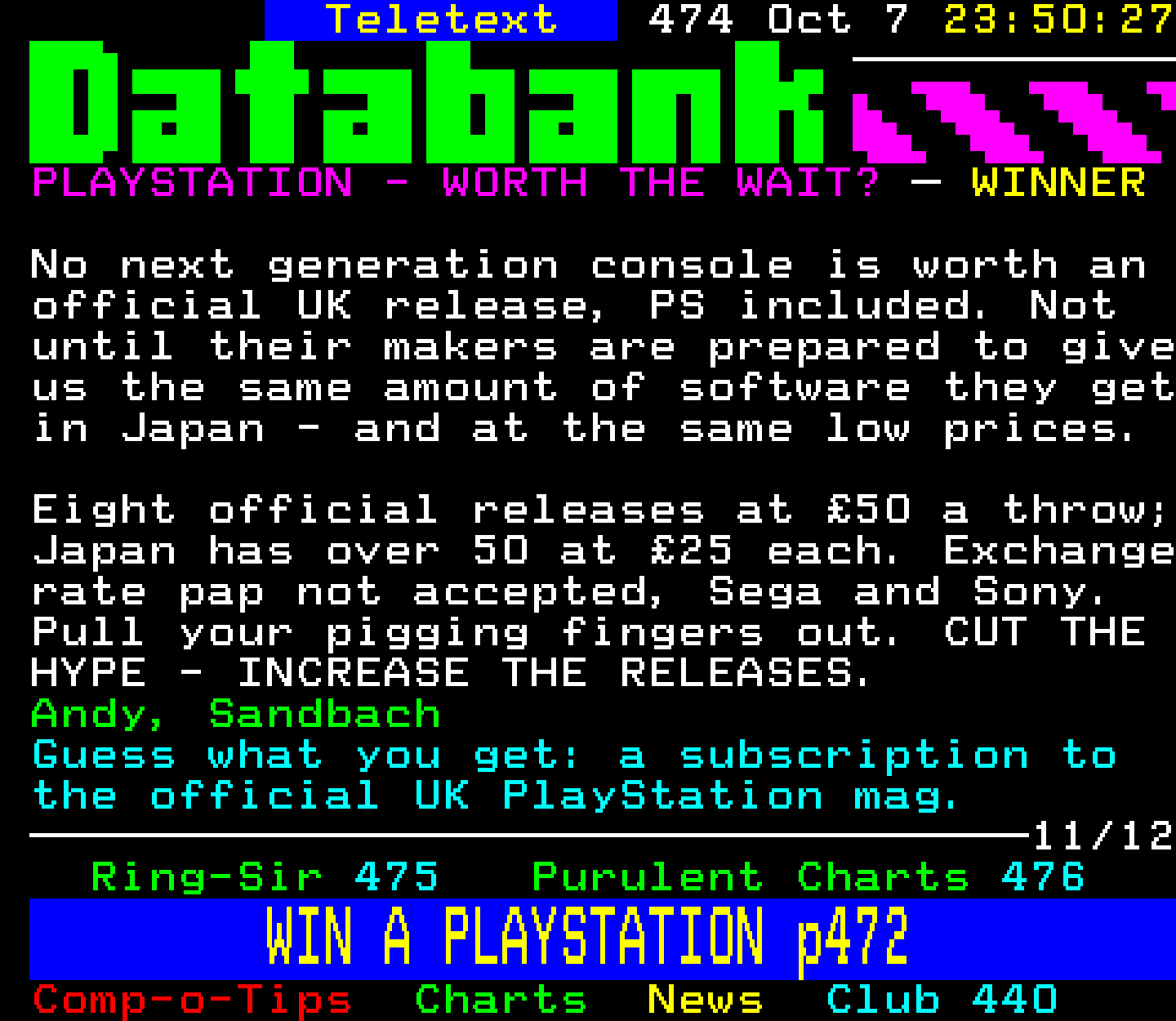 Digitiser, Teletext - 1995