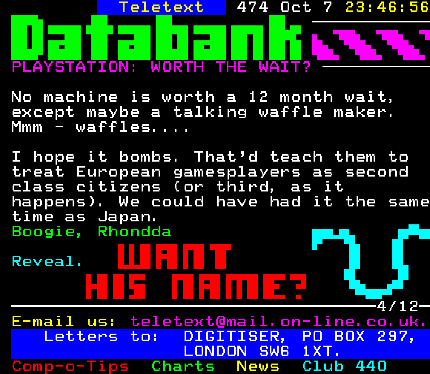 Digitiser, Teletext - 1995