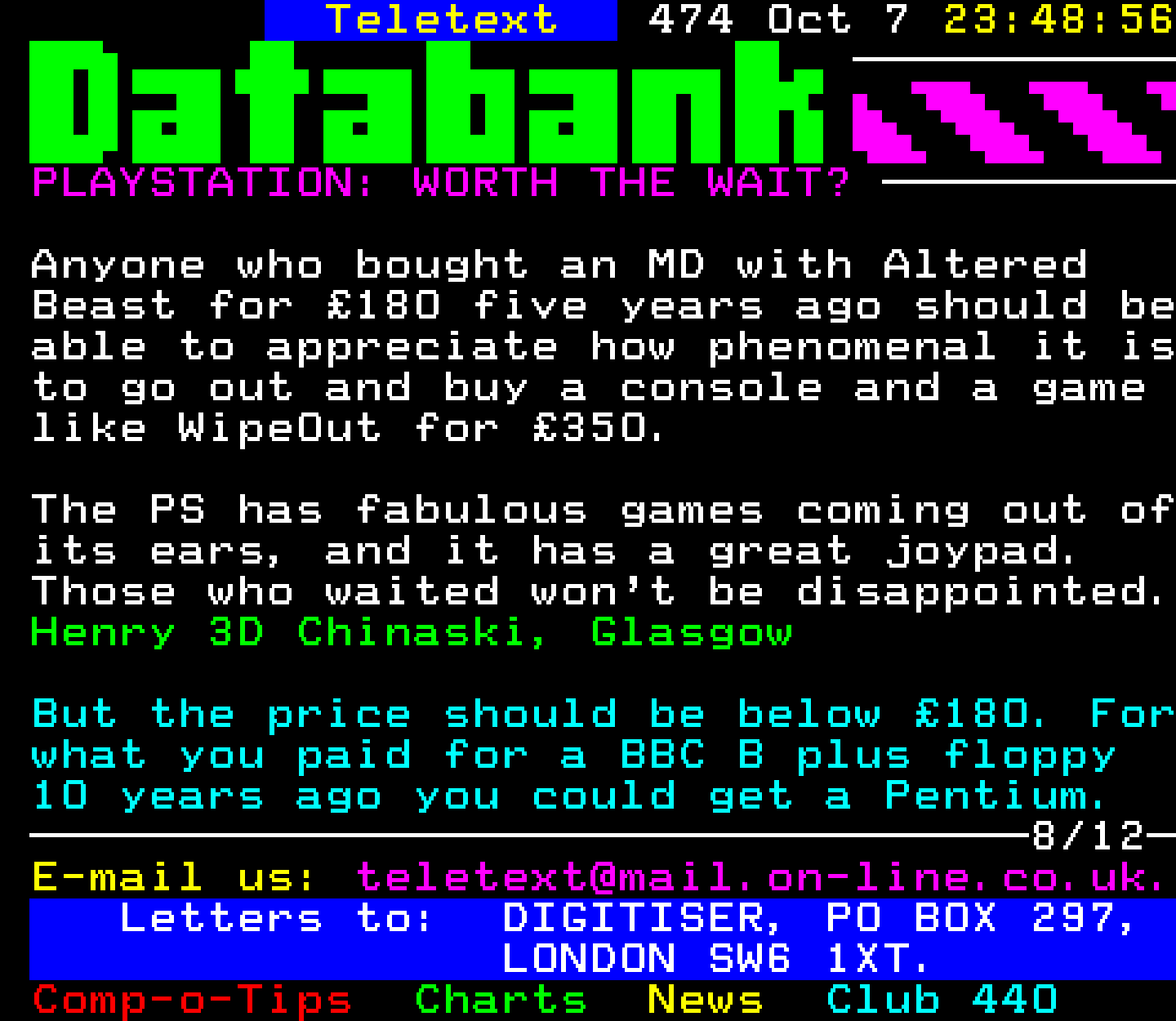 Digitiser, Teletext - 1995