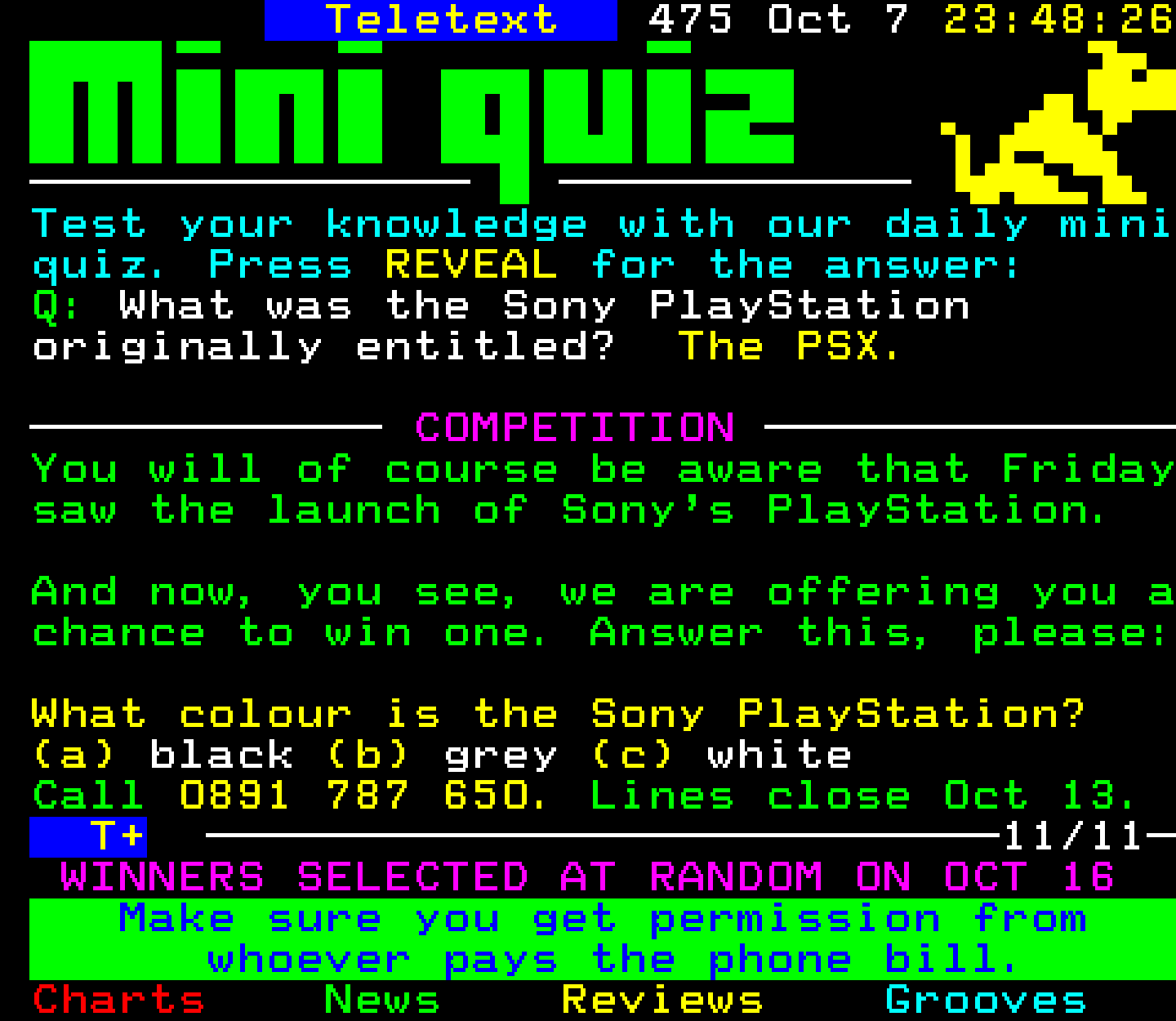 Digitiser, Teletext - 1995